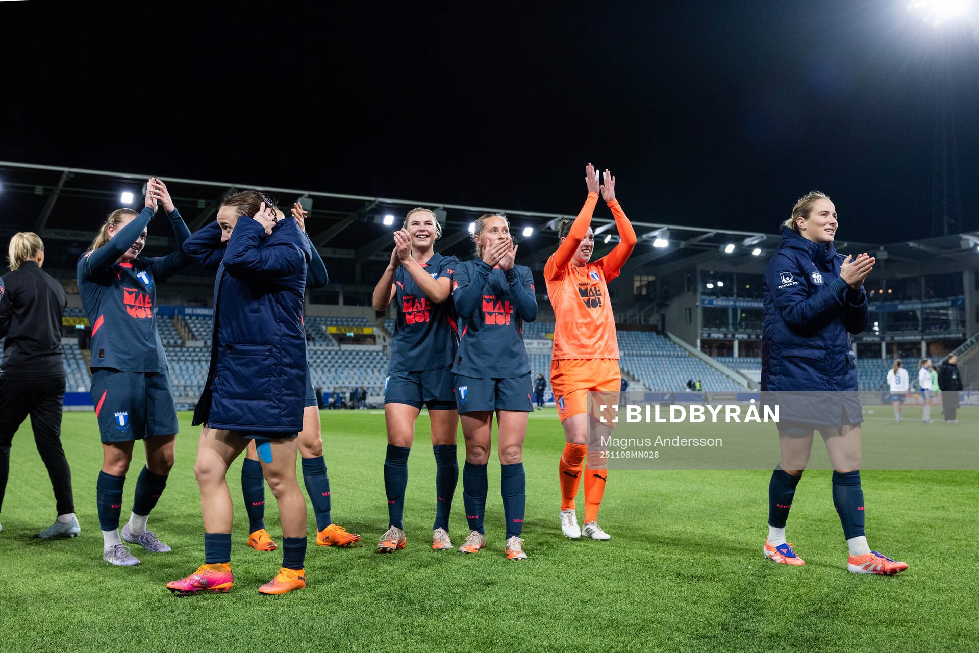 Malmö FFs spelare jublar