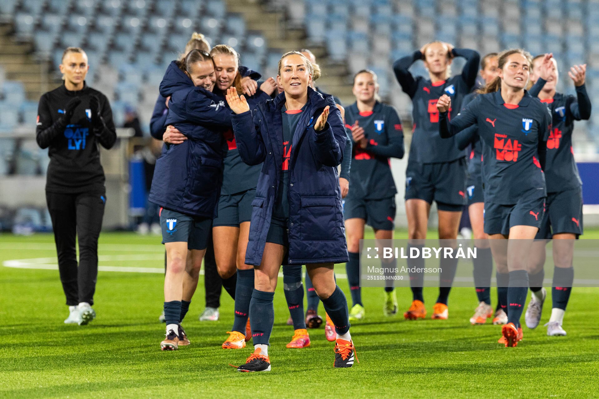 Malmö FFs Mia Persson jublar