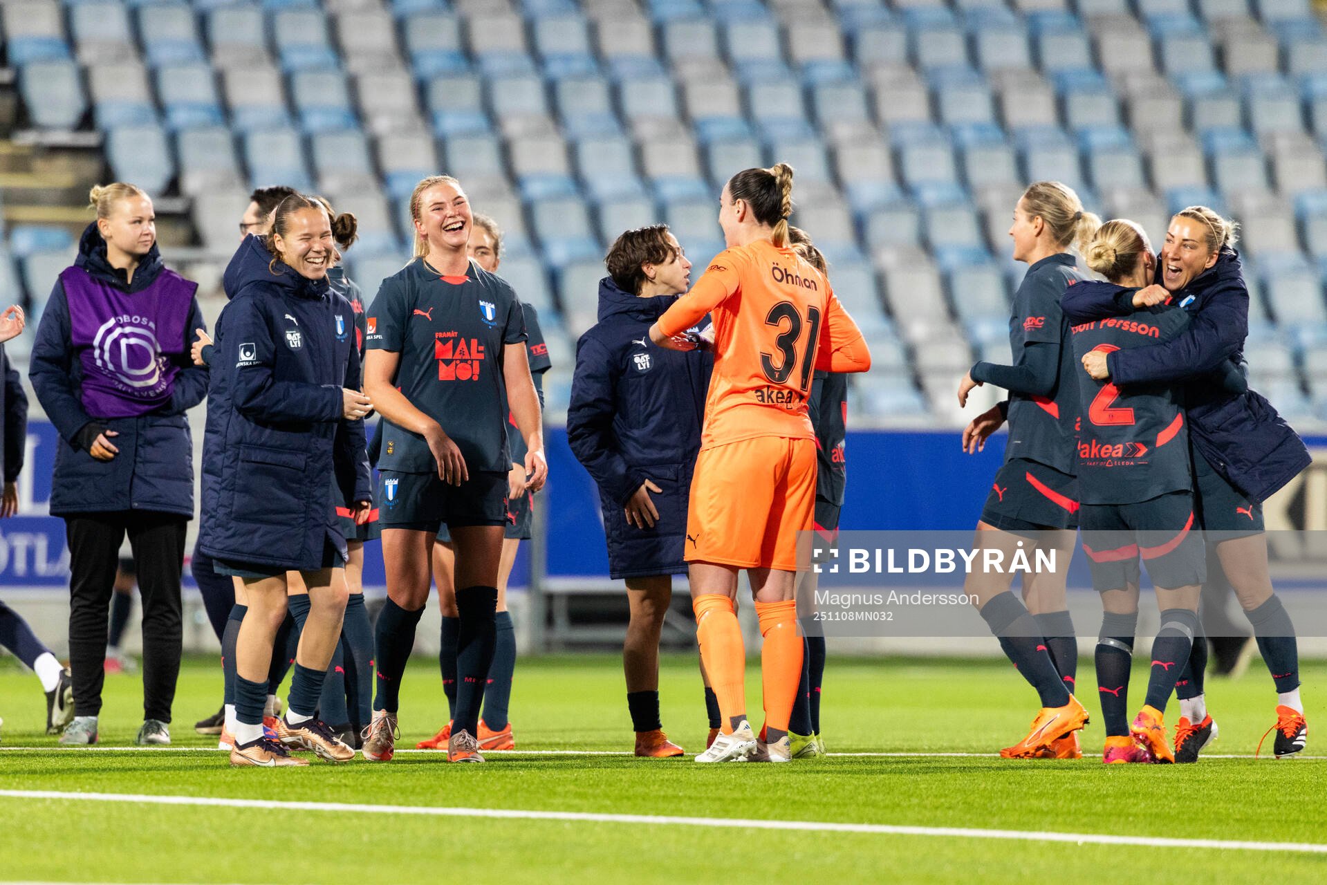 Malmö FFs spelare jublar