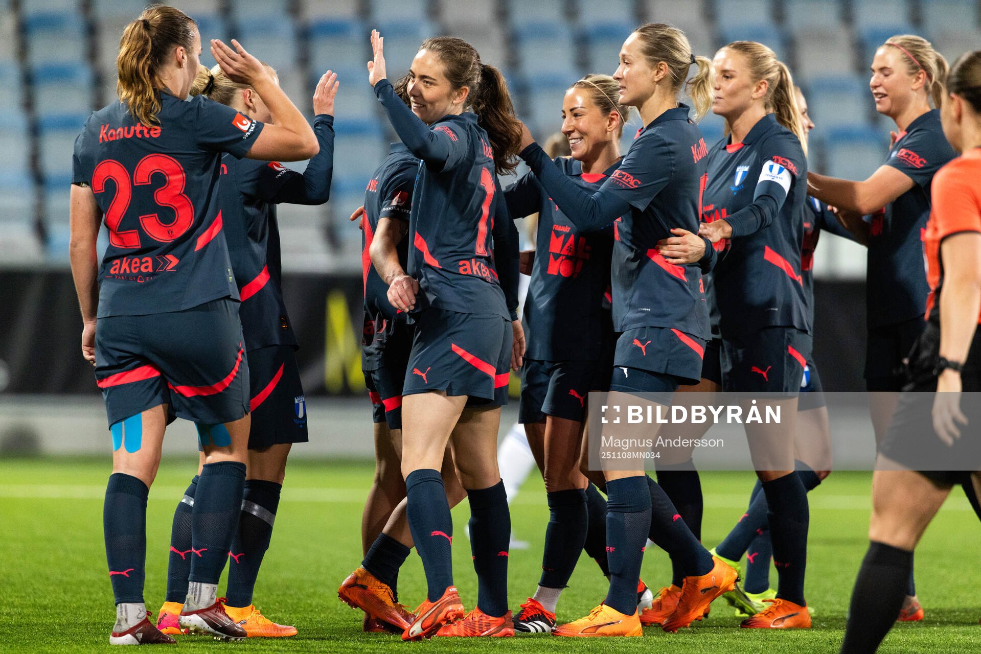 Malmö FFs spelare jublar