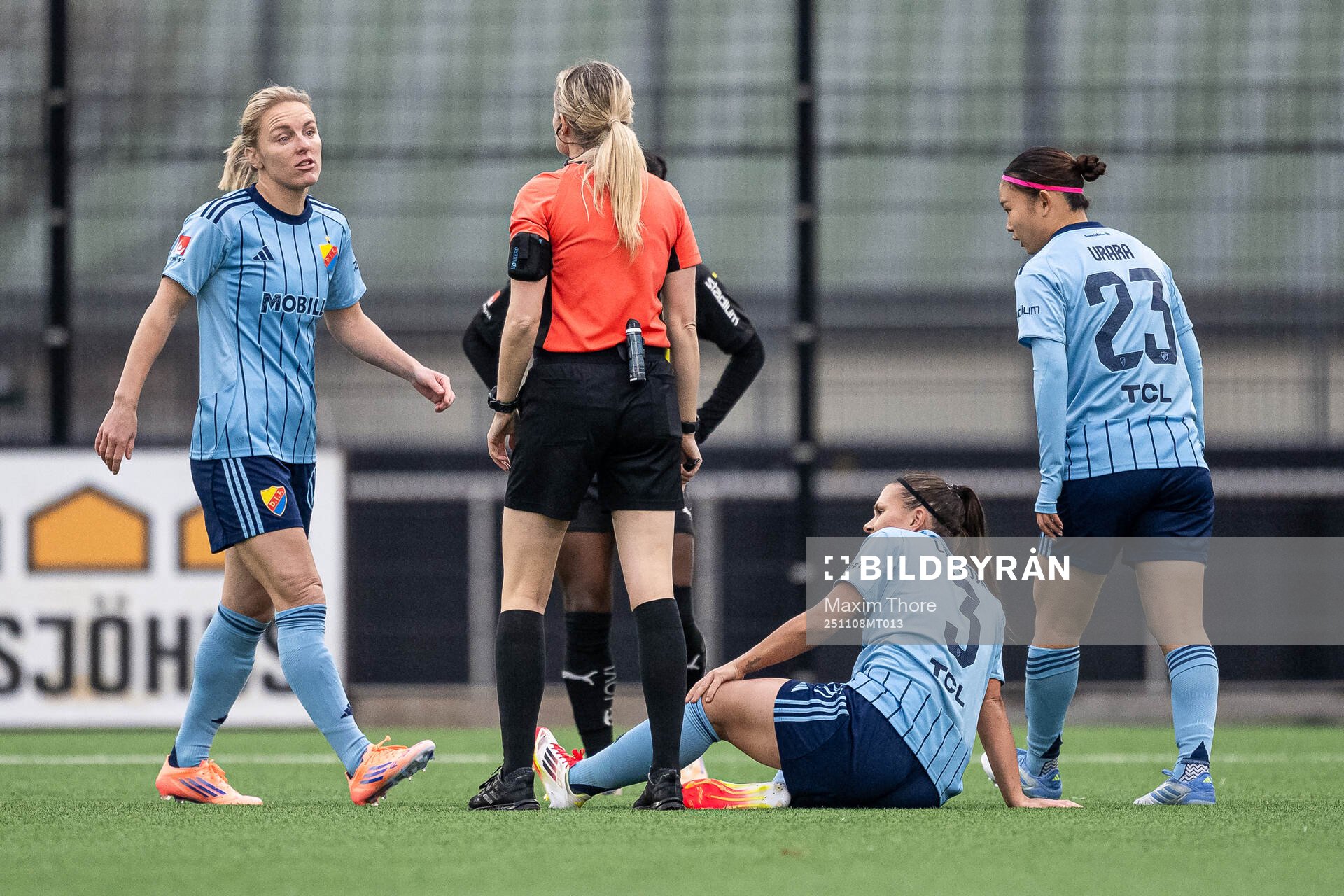 Djurgårdens Alexsandra Lobanova har ont