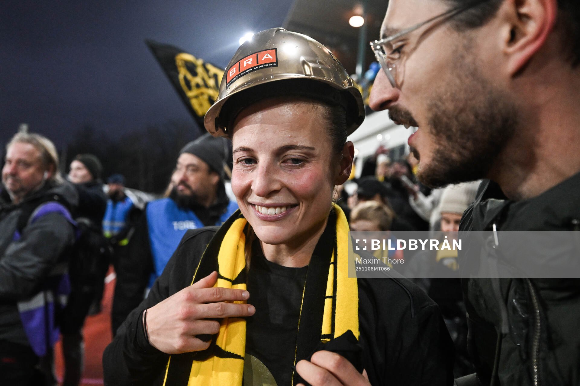 Häckens Anna Anvegård jublar