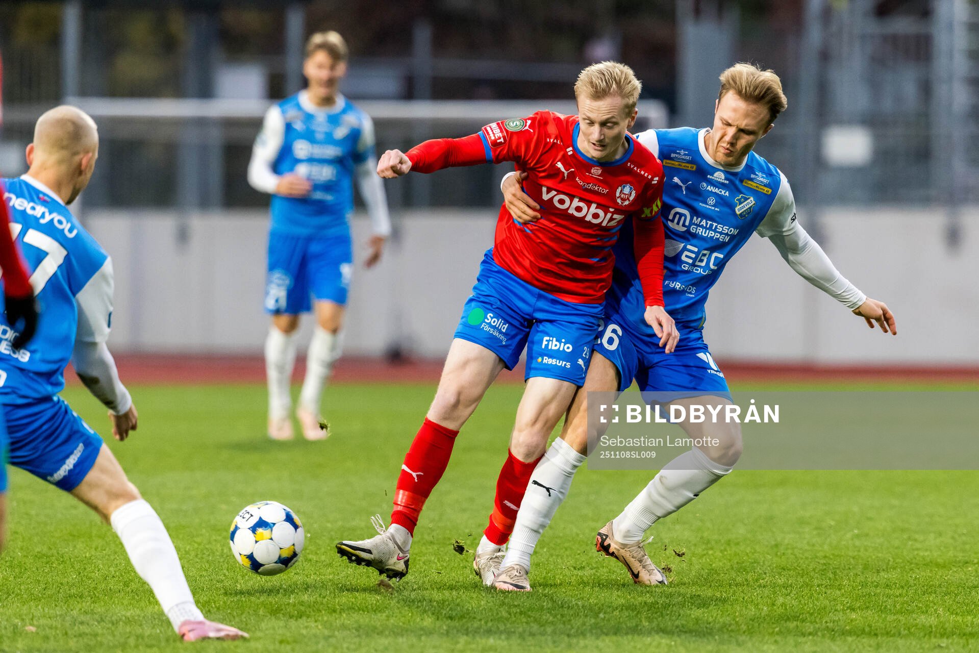 Helsingborgs Oscar Aga och Oddevolds Gabriel Sandberg
