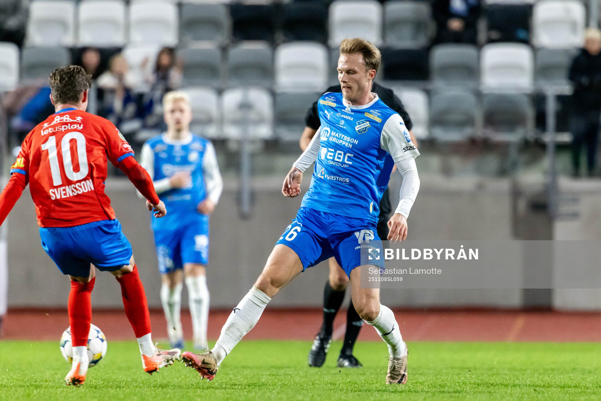 Helsingborgs Max Svensson och Oddevolds Gabriel Sandberg