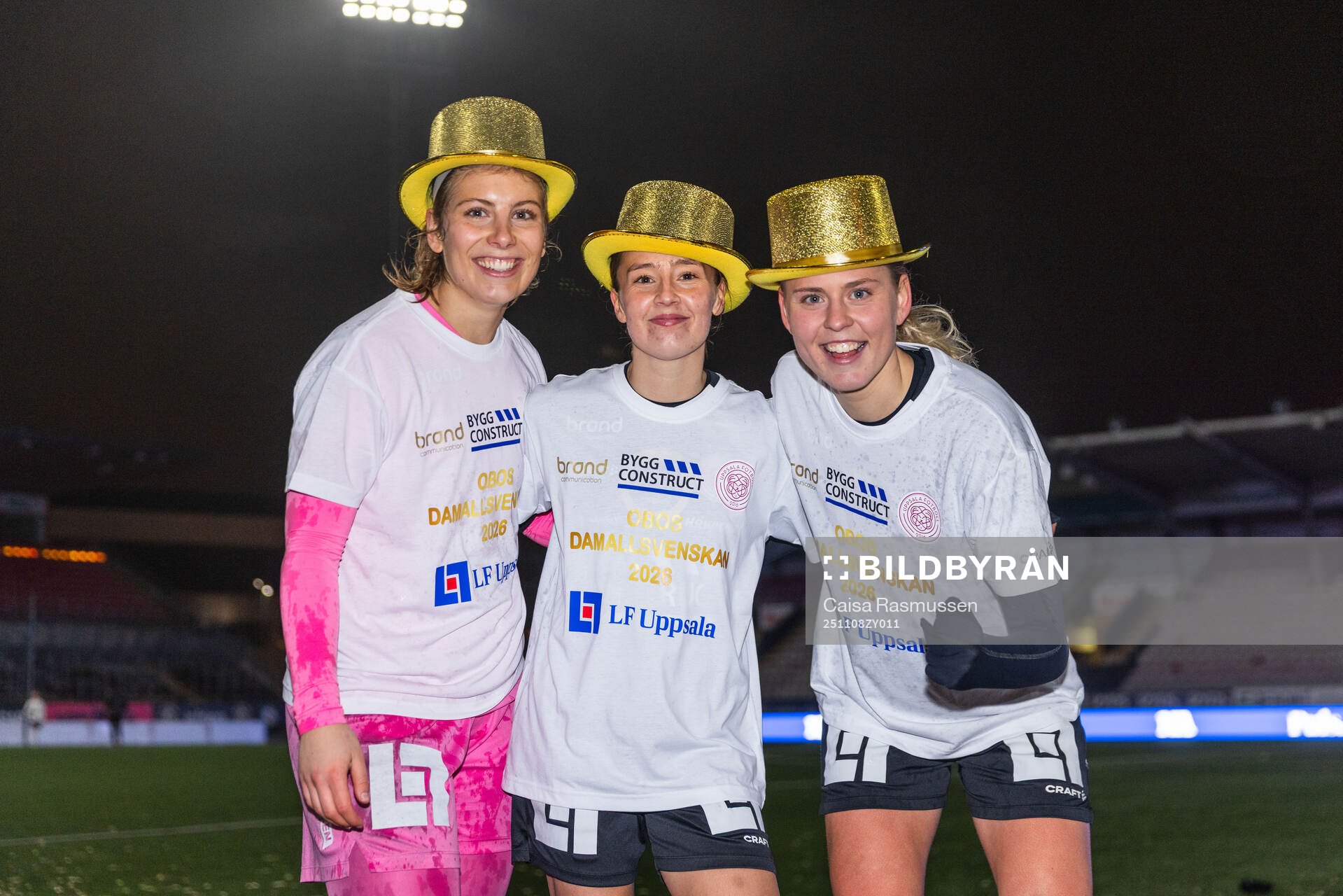 IK Uppsalas målvakt Matilda Nurmi, Ellen Andersson och