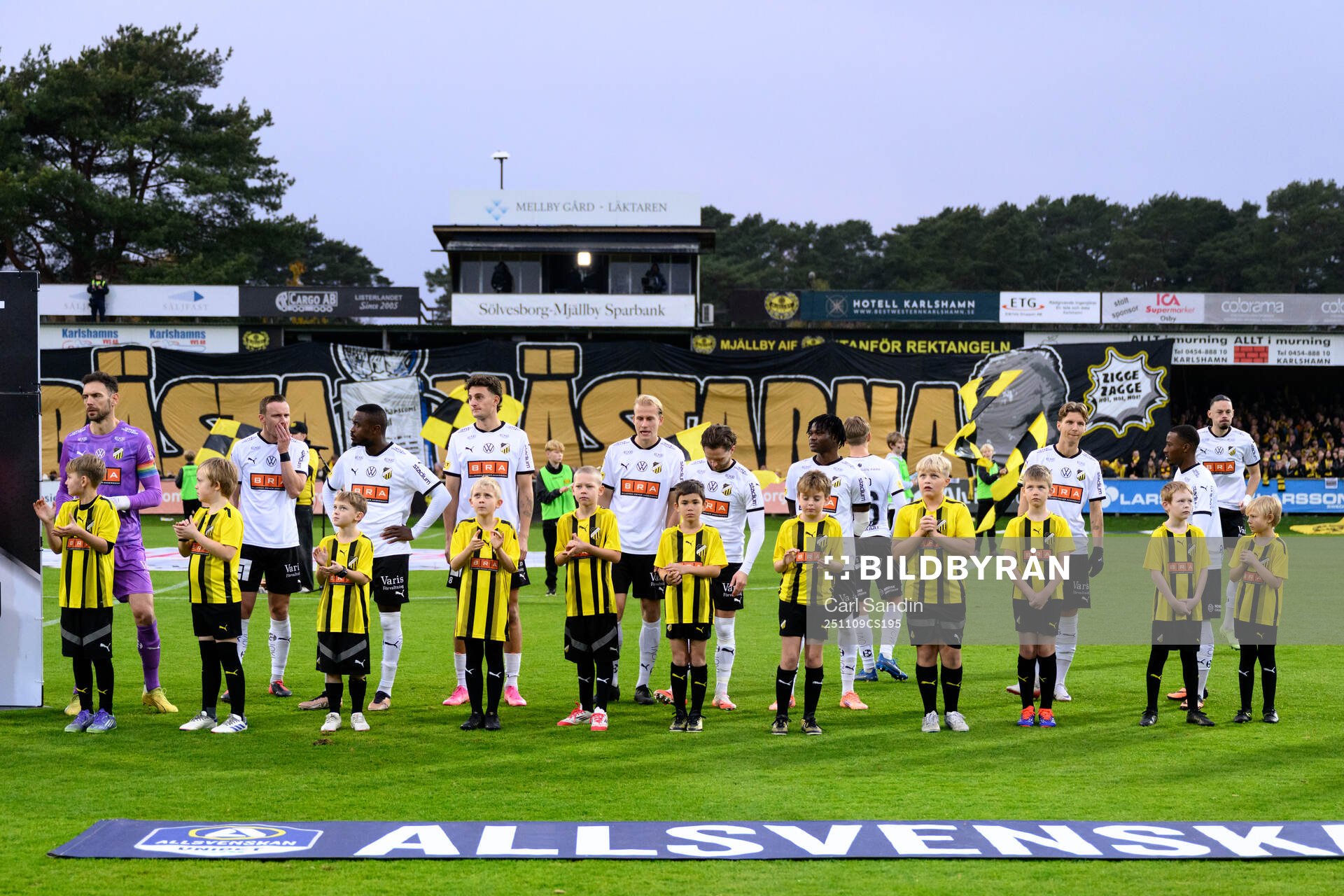 Häckens spelare vid lineup