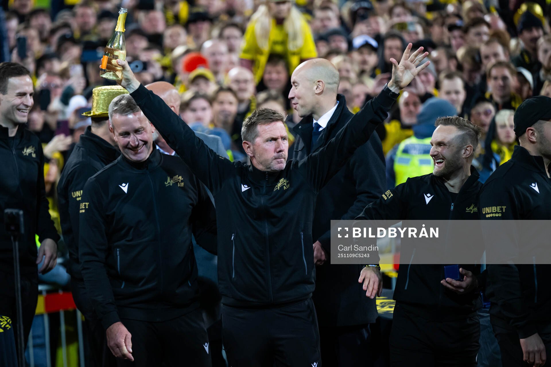 under fotbollsmatchen i Allsvenskan mellan Mjällby och