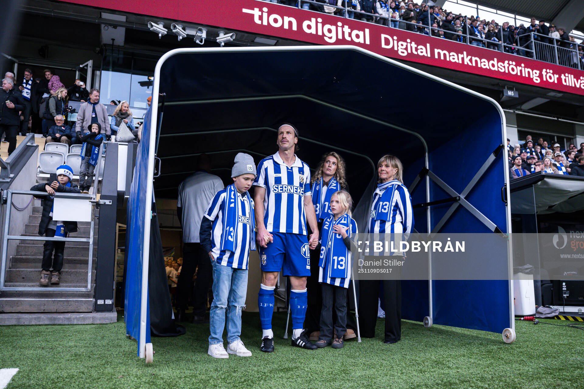 IFK Göteborgs Gustav Svensson med familj