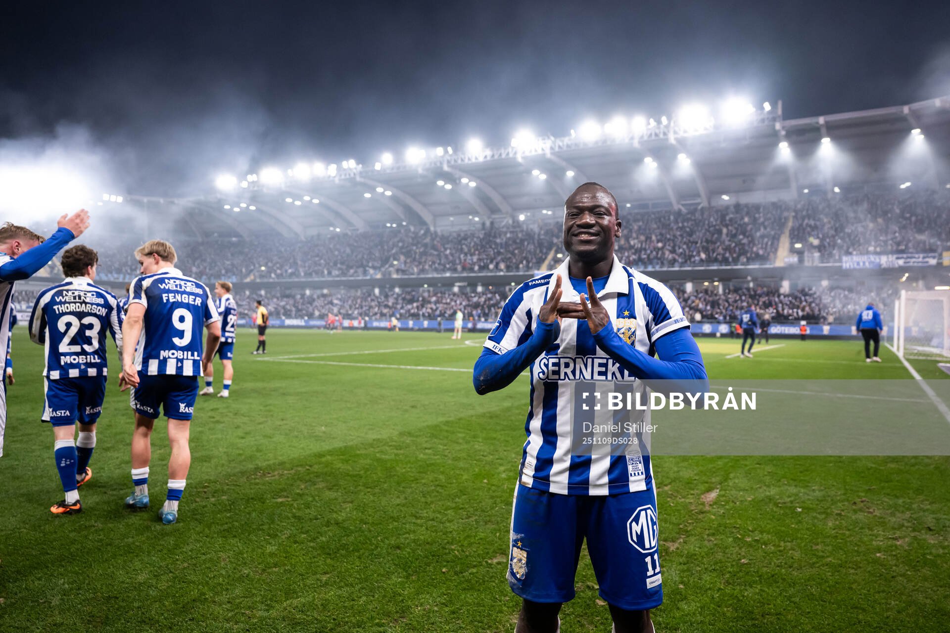 IFK Göteborgs Saidou Alioum Moubarak jublar