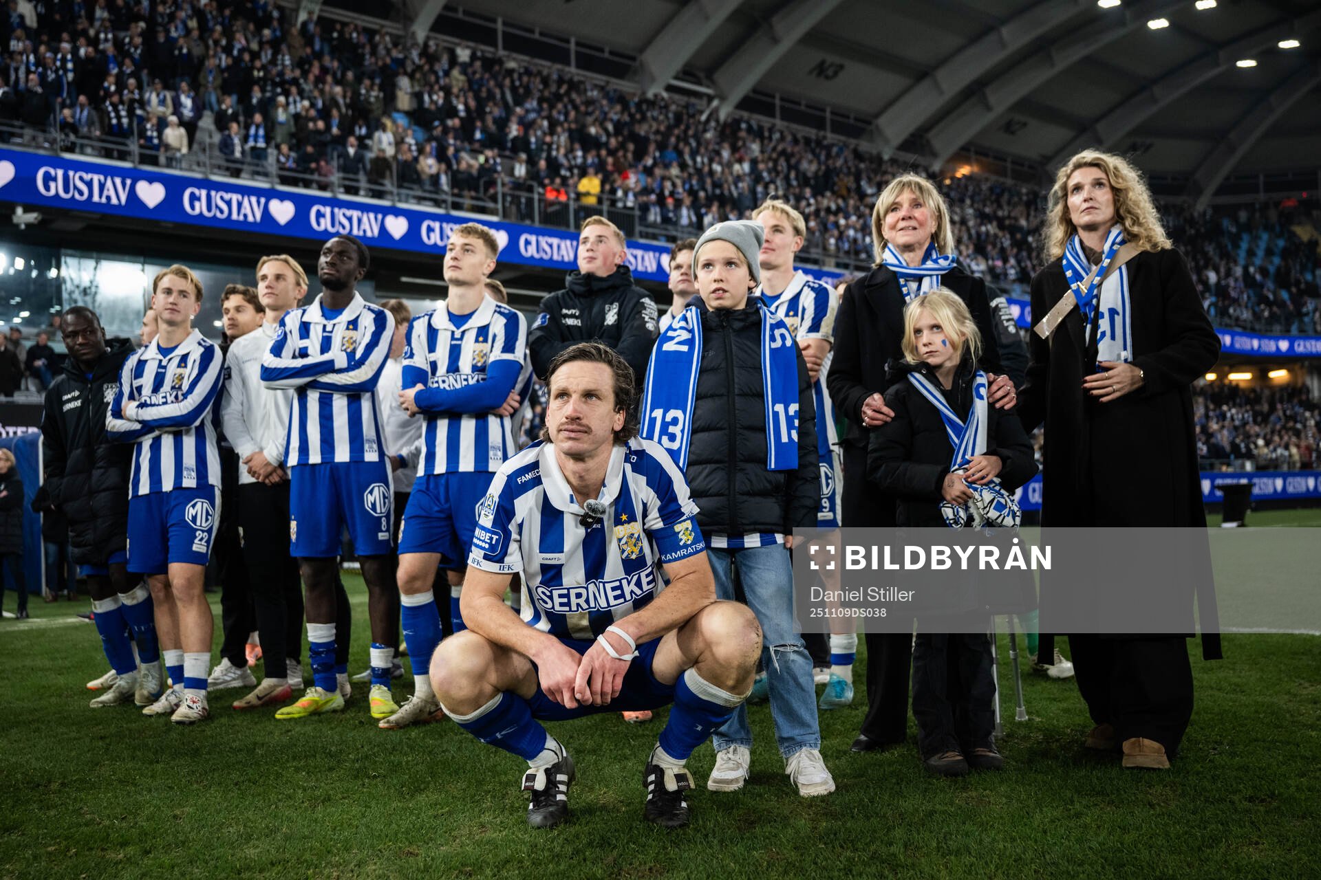 IFK Göteborgs Gustav Svensson med familj