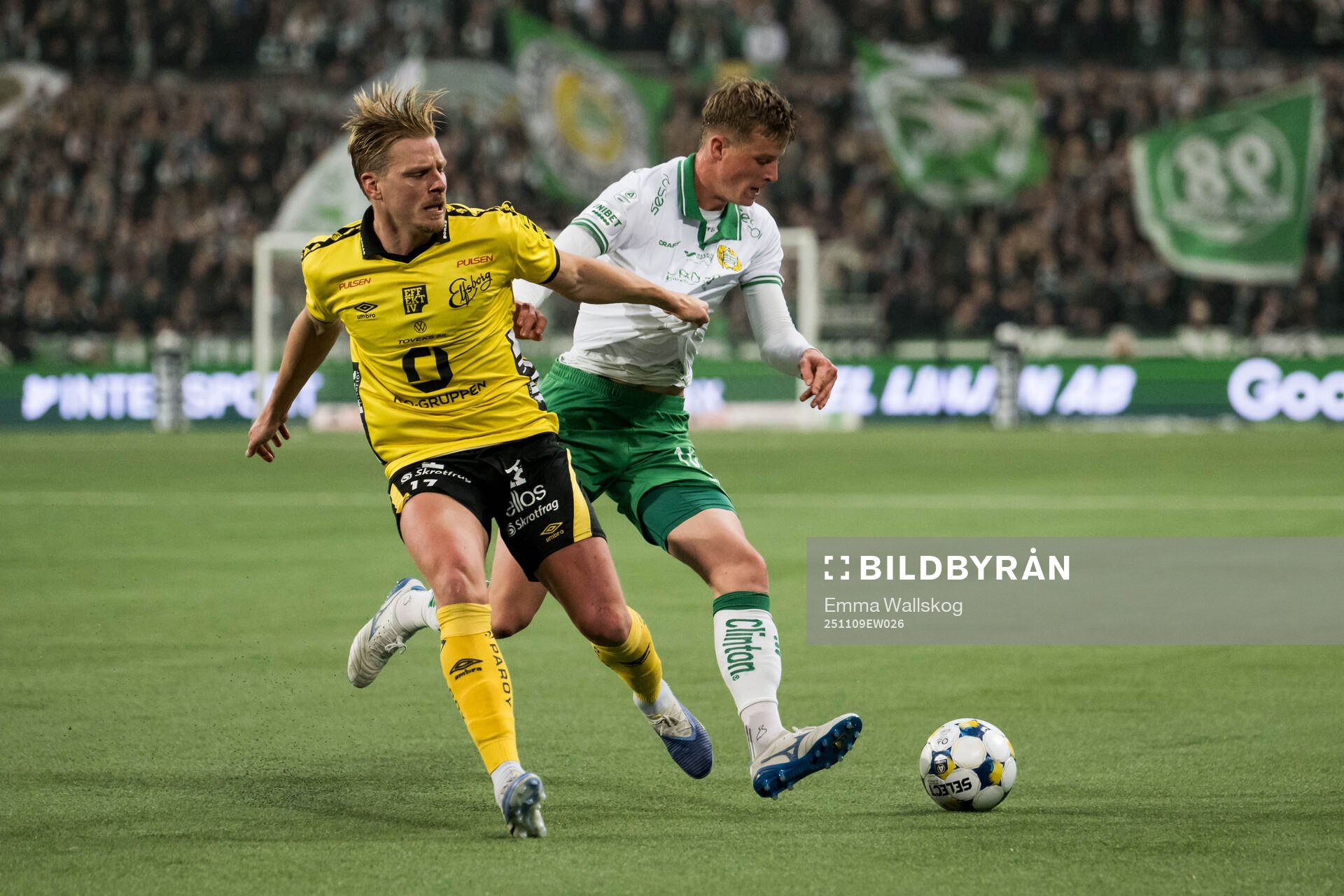 Elfsborgs Per Frick och Hammarbys Frederik Winther