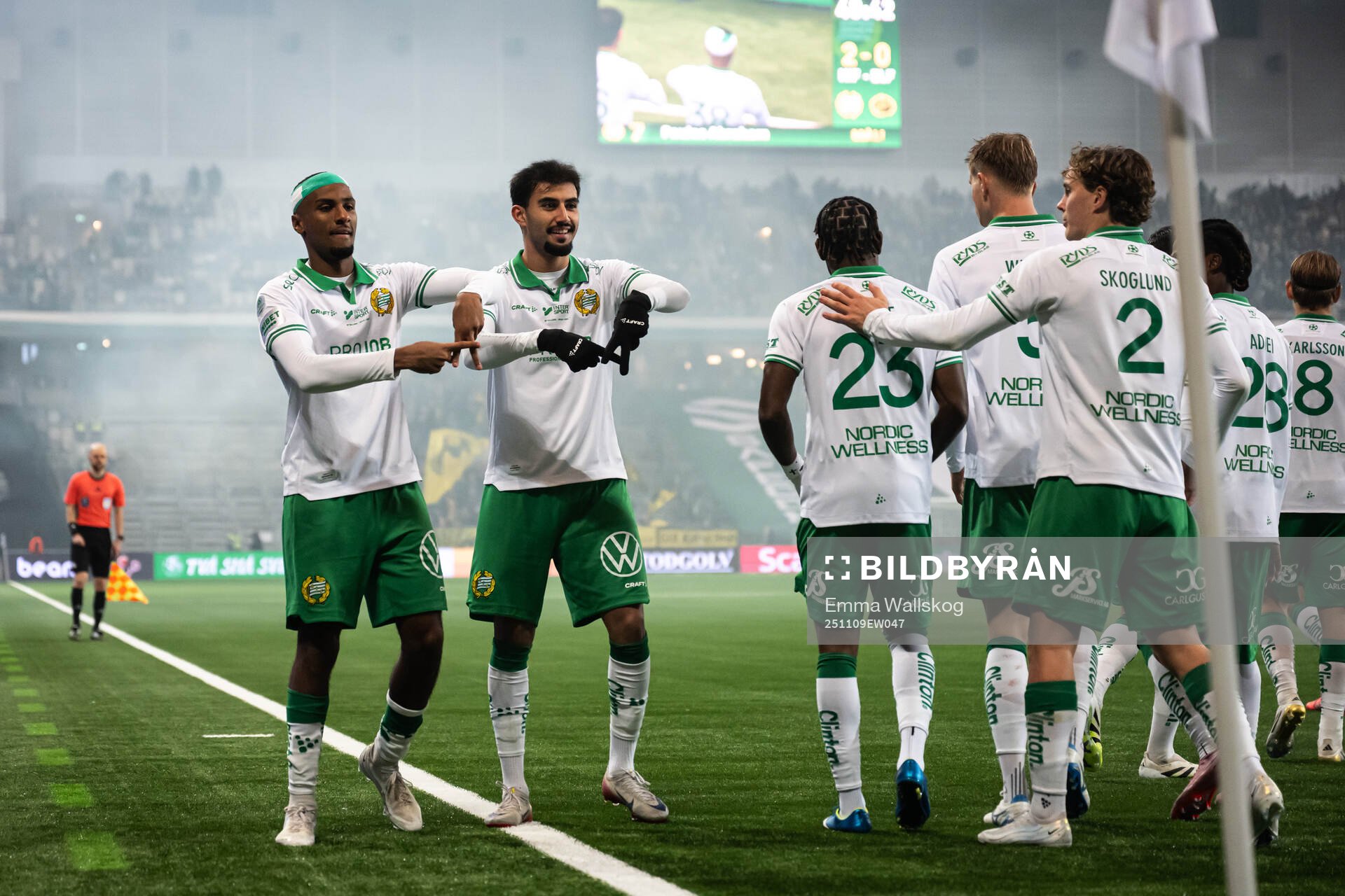 Hammarbys Paulos Abraham jublar
