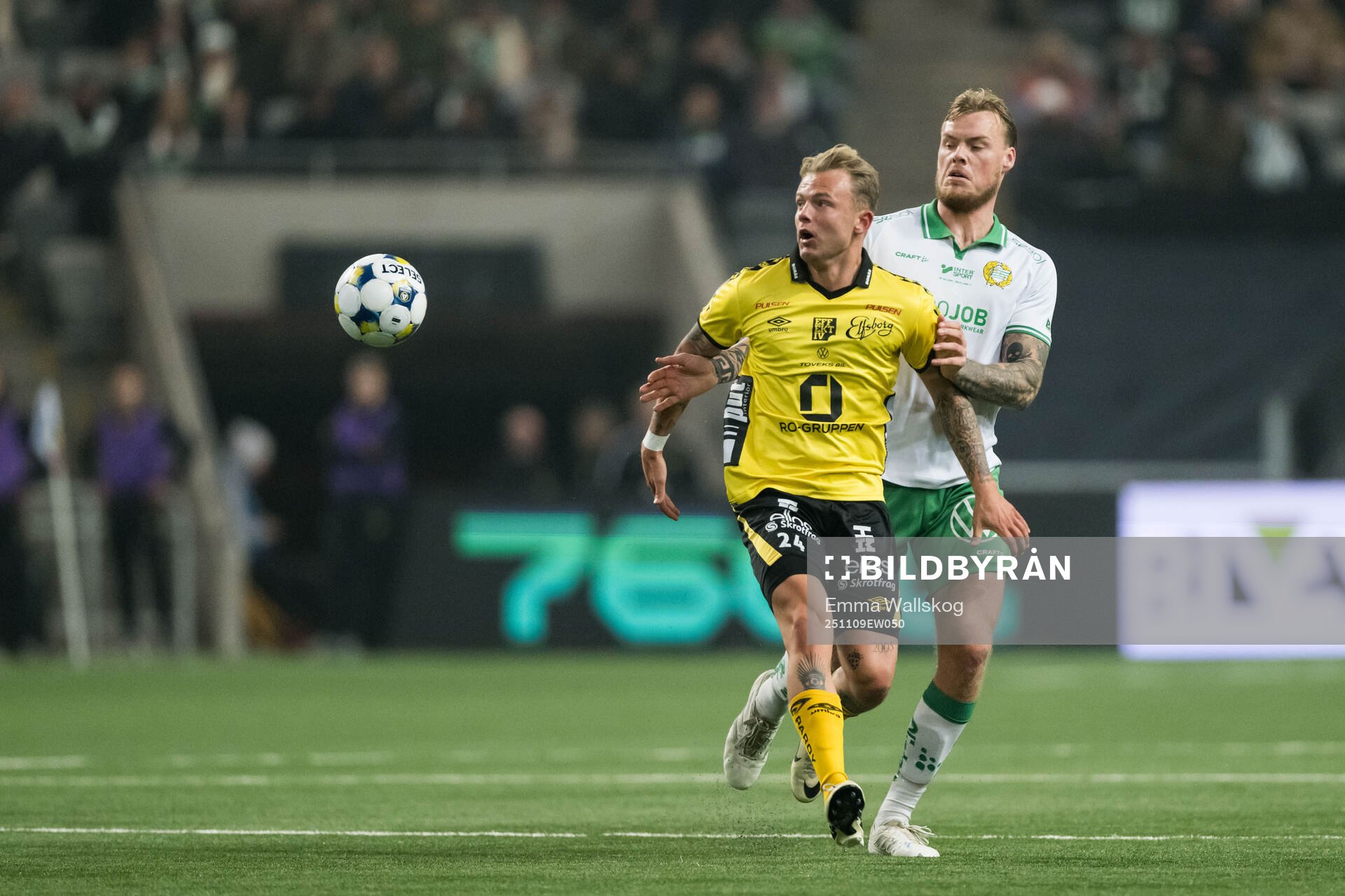 Elfsborgs Frederik Ihler och Hammarbys Victor Eriksson