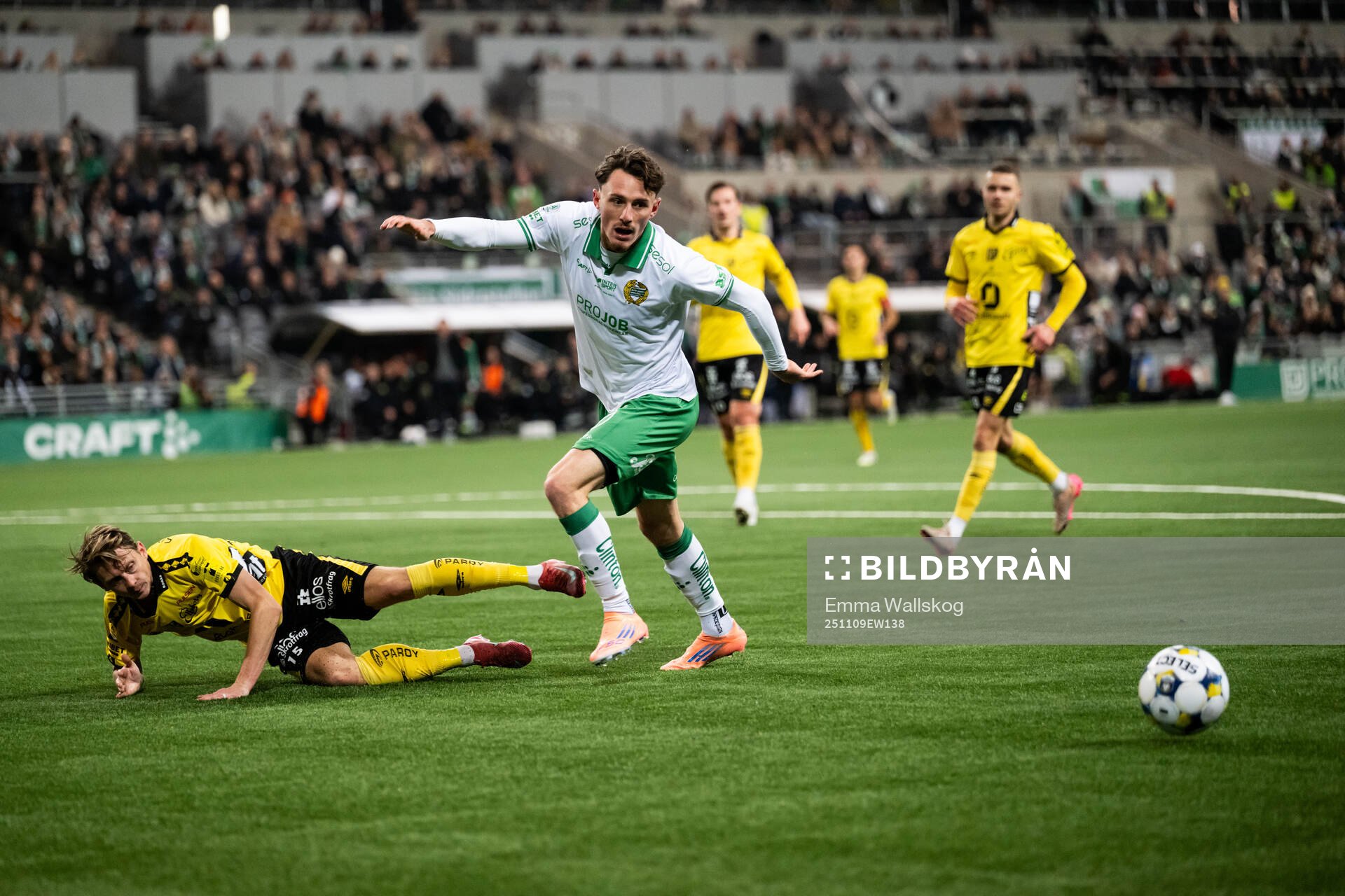 Elfsborgs Simon Hedlund och Hammarbys Noah Persson