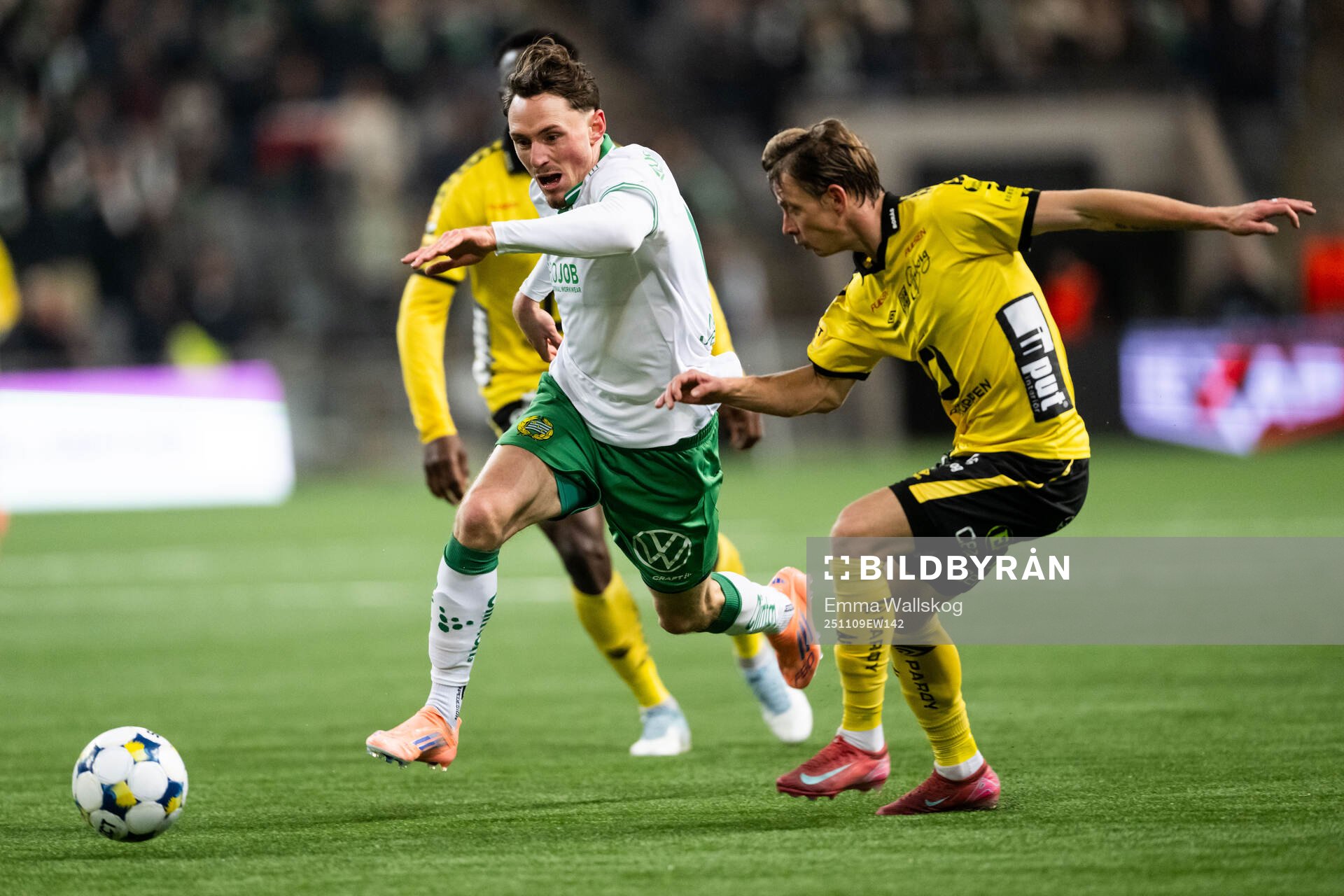 Hammarbys Noah Persson och Elfsborgs Simon Hedlund