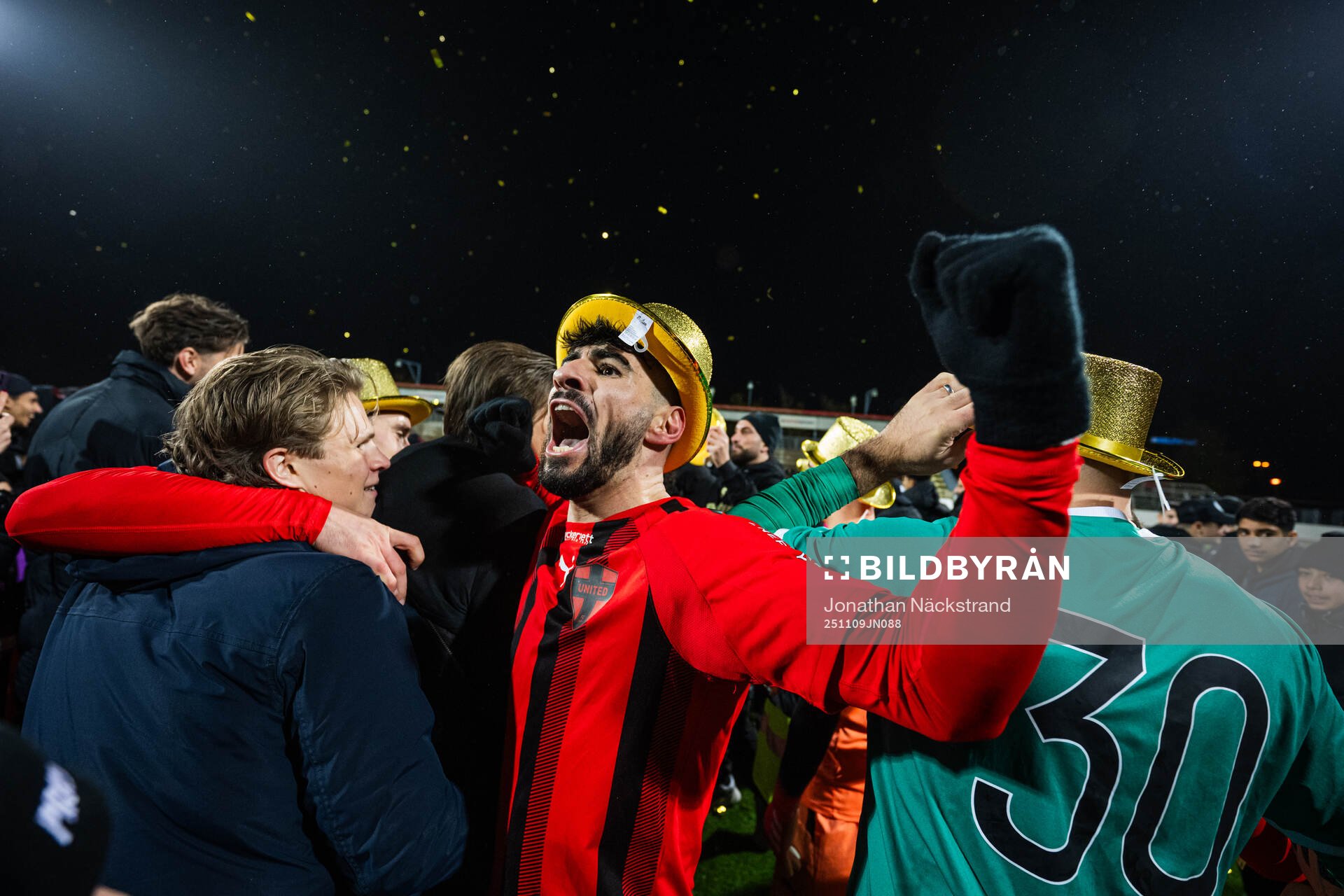 Nordic United FCs Shergo Shhab jublar