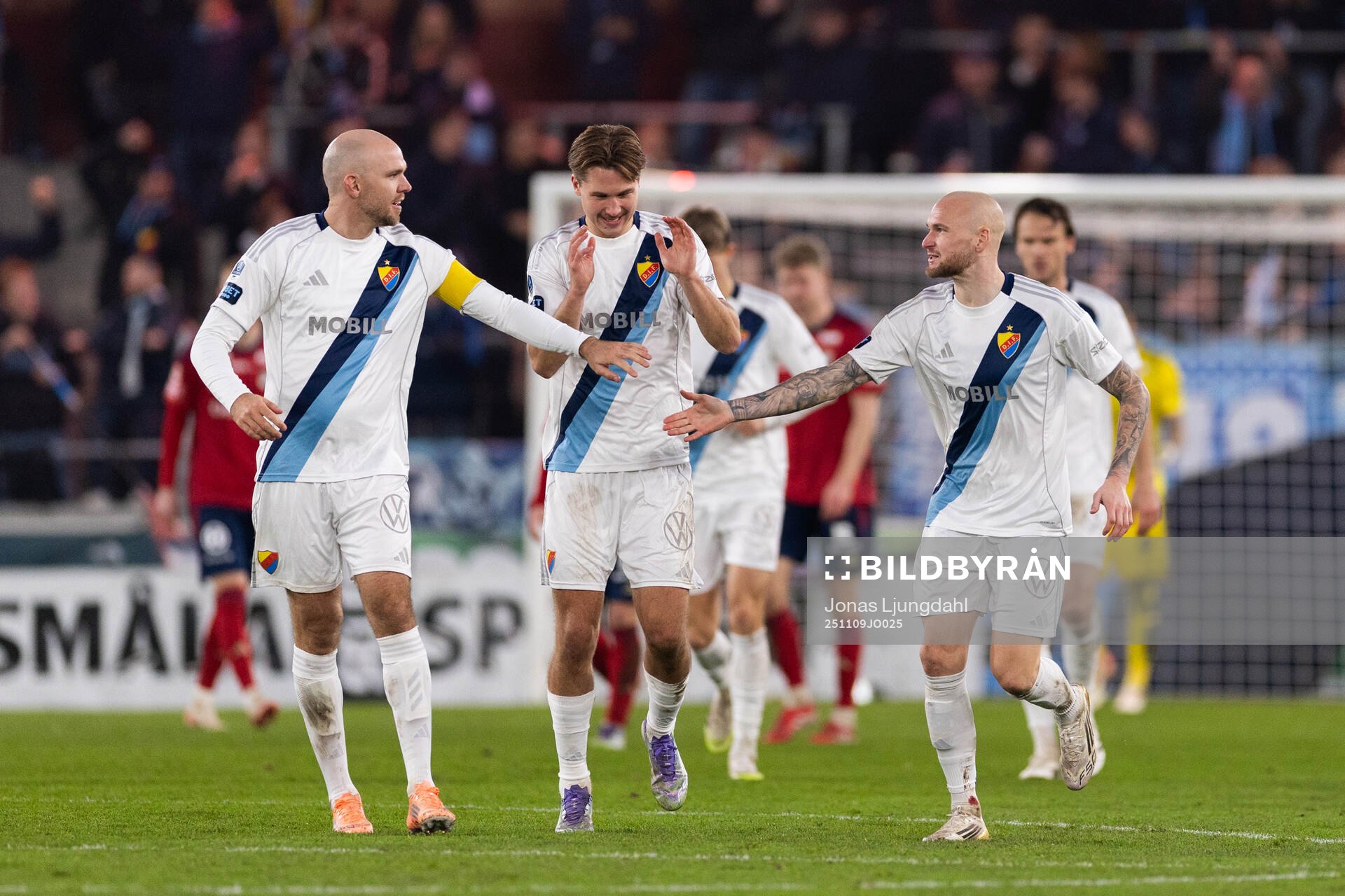 Djurgårdens spelare jublar