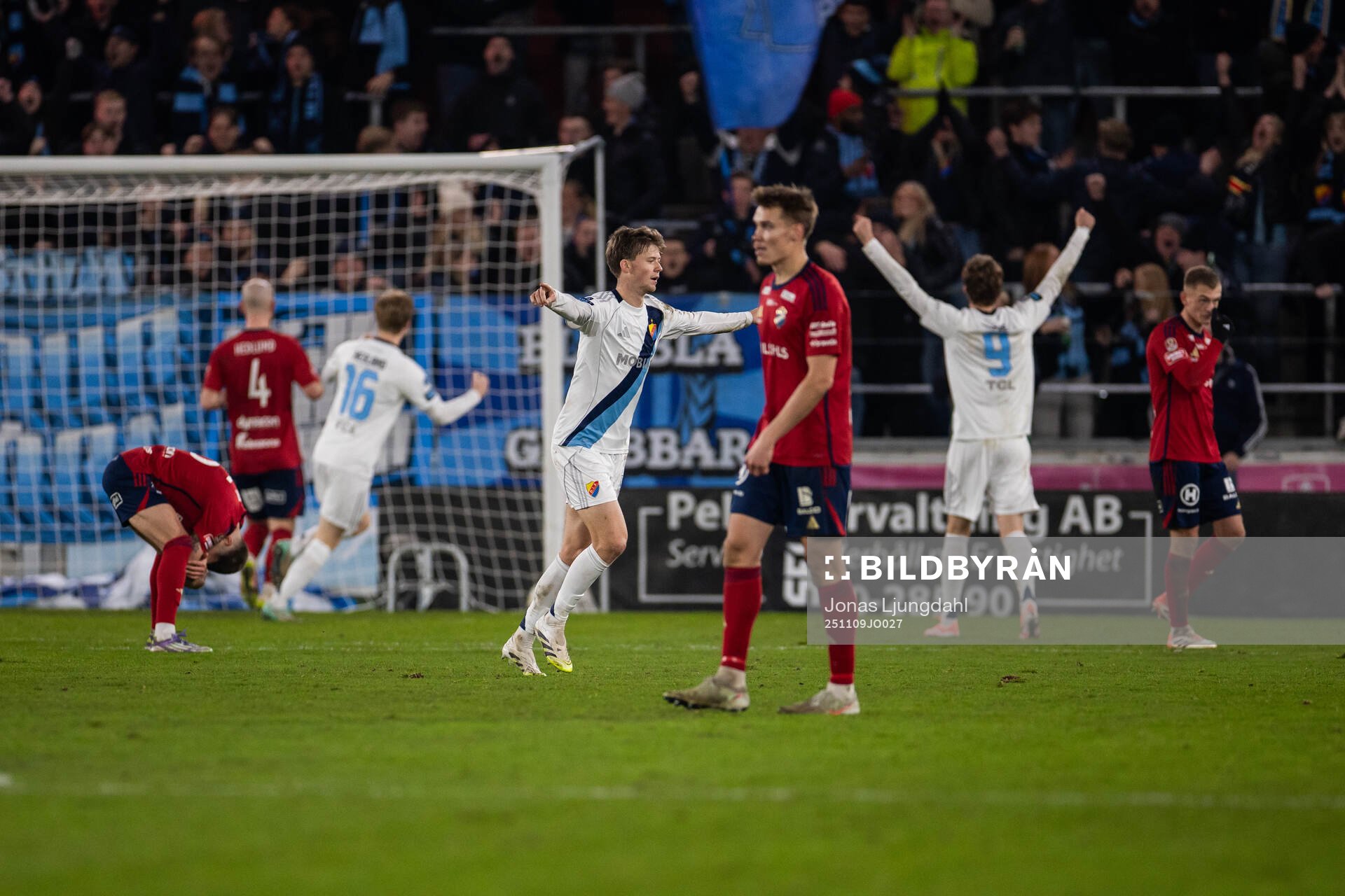 Djurgårdens Patric Åslund jublar