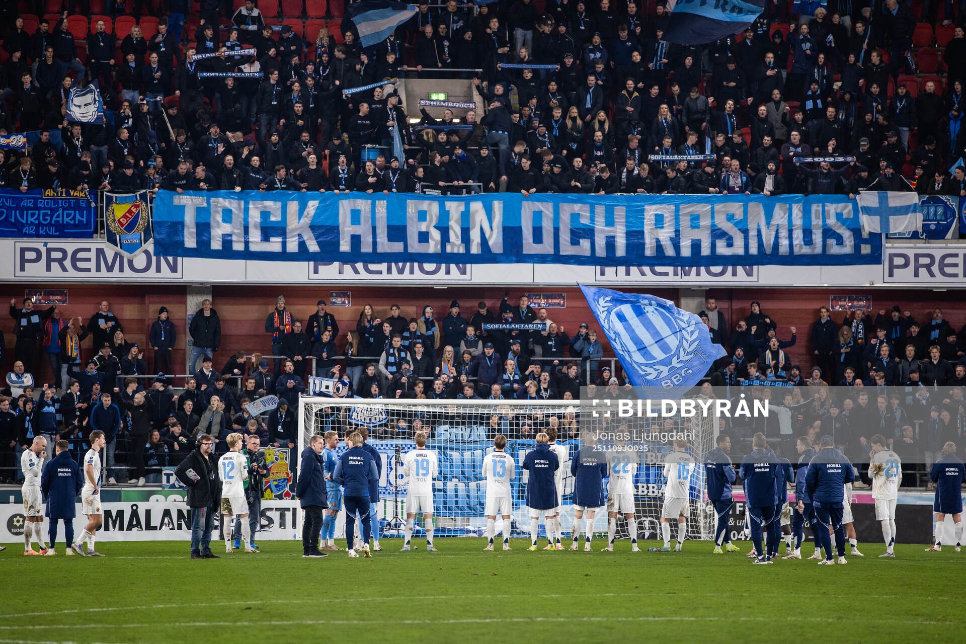 Djurgårdens spelare jublar