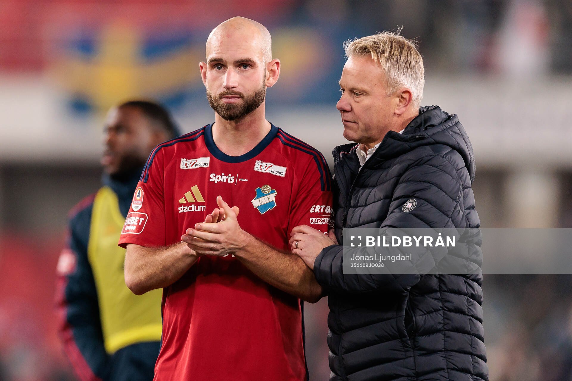 Östers Sebastian Hedlund och tränare Roberth Björknesjö