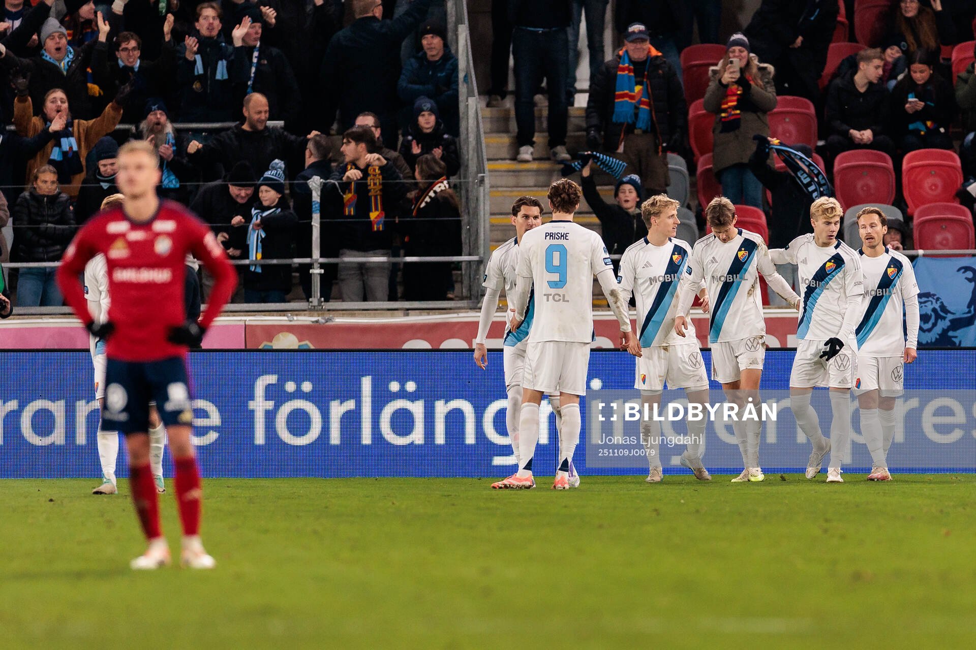 Djurgårdens Patric Åslund jublar