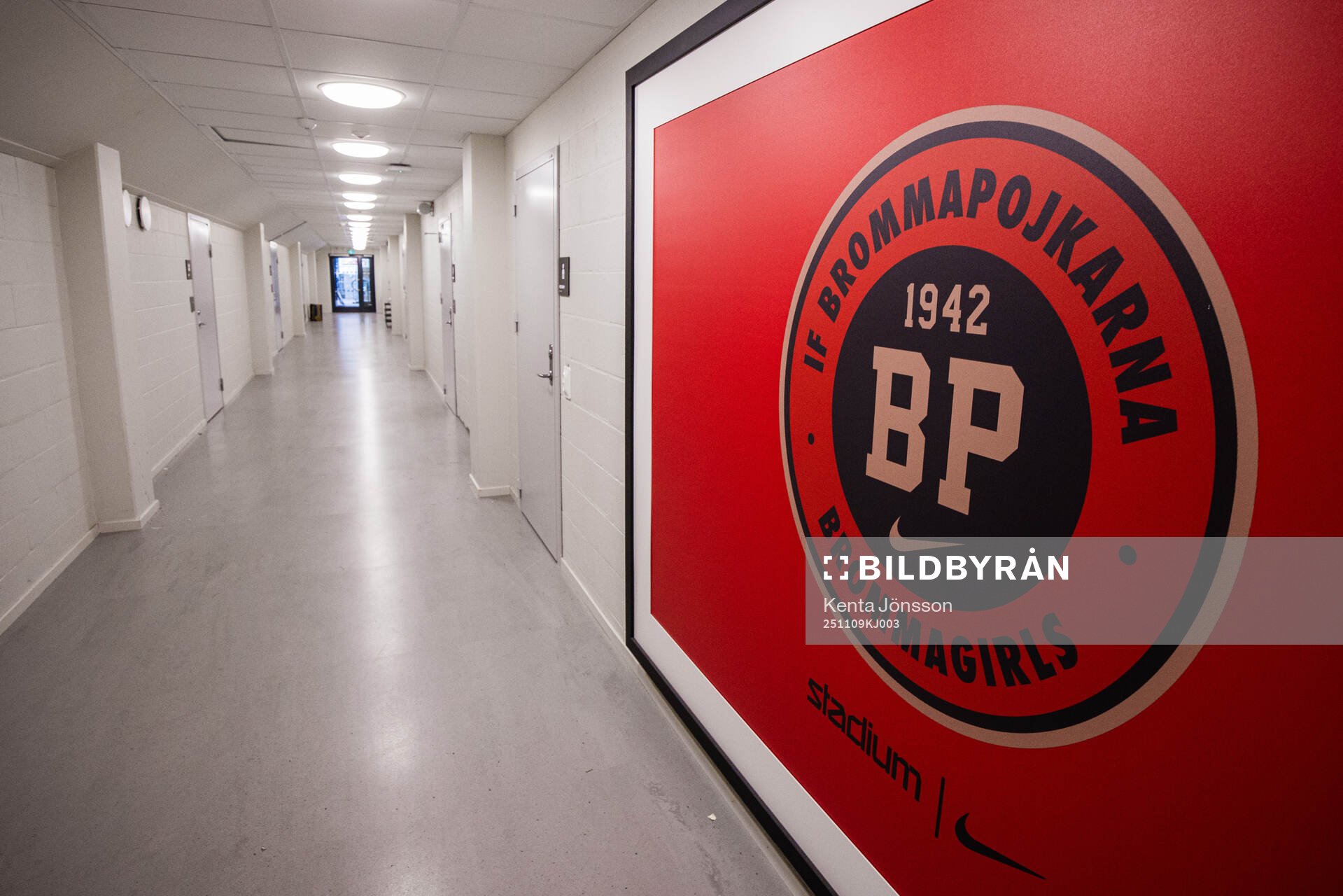 Logotyp för Brommapojkarna och Brommagirls på Grimsta IP
