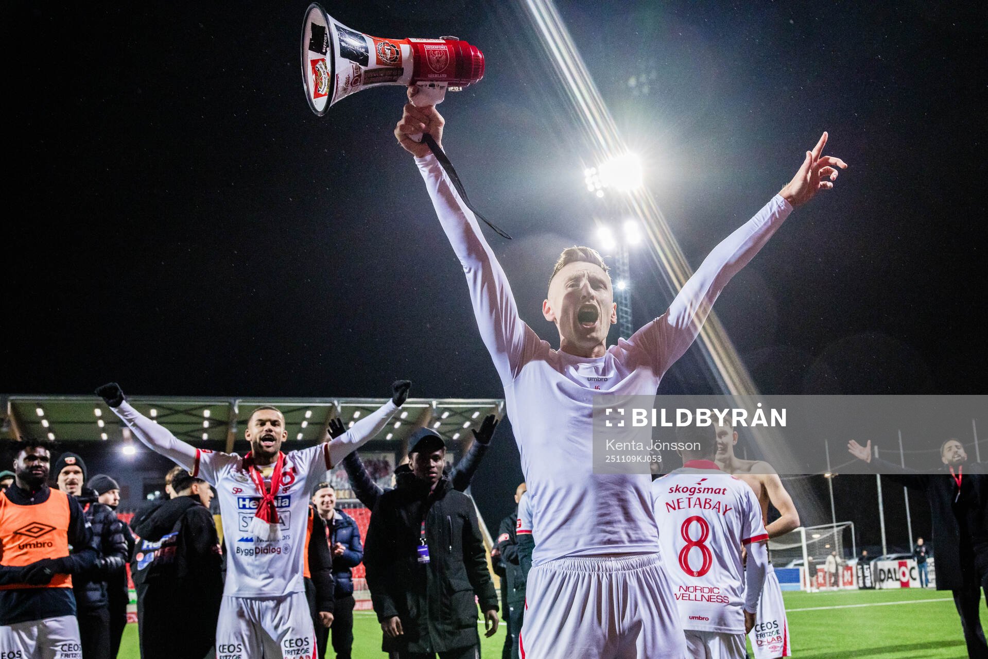Degerfors Sebastian Ohlsson jublar