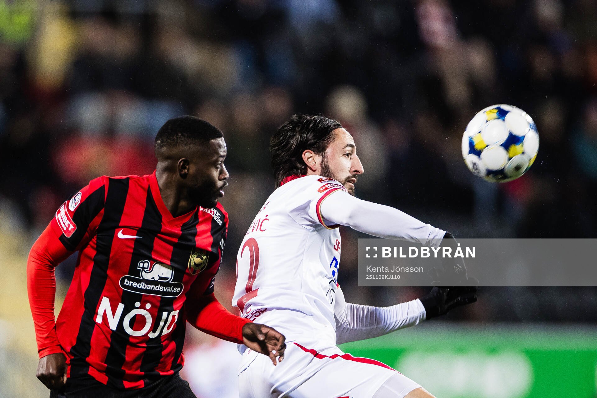 Brommapojkarnas Isak Ssali Ssewankambo och Dijan Vukojevic