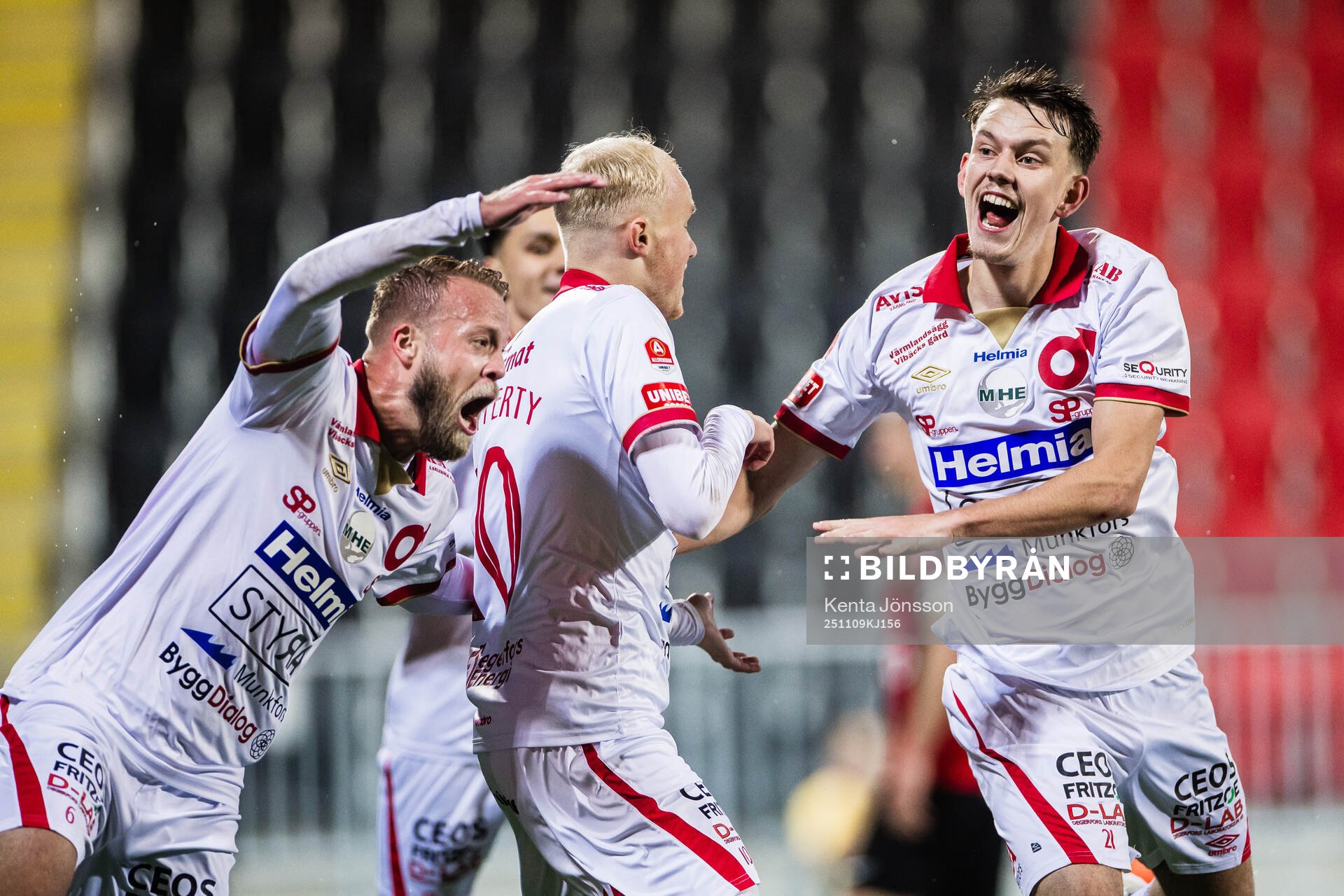 Degerfors Daniel Sundgren,Marcus Rafferty och Kazper