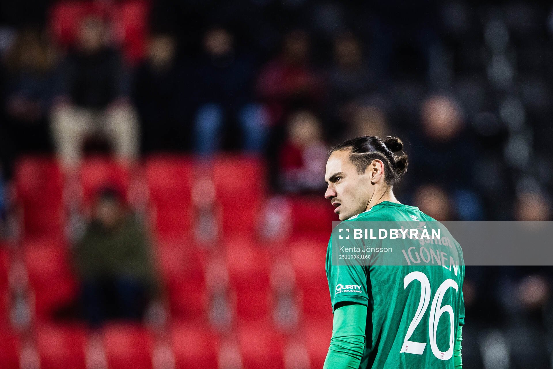 Degerfors målvakt Matvei Igonen