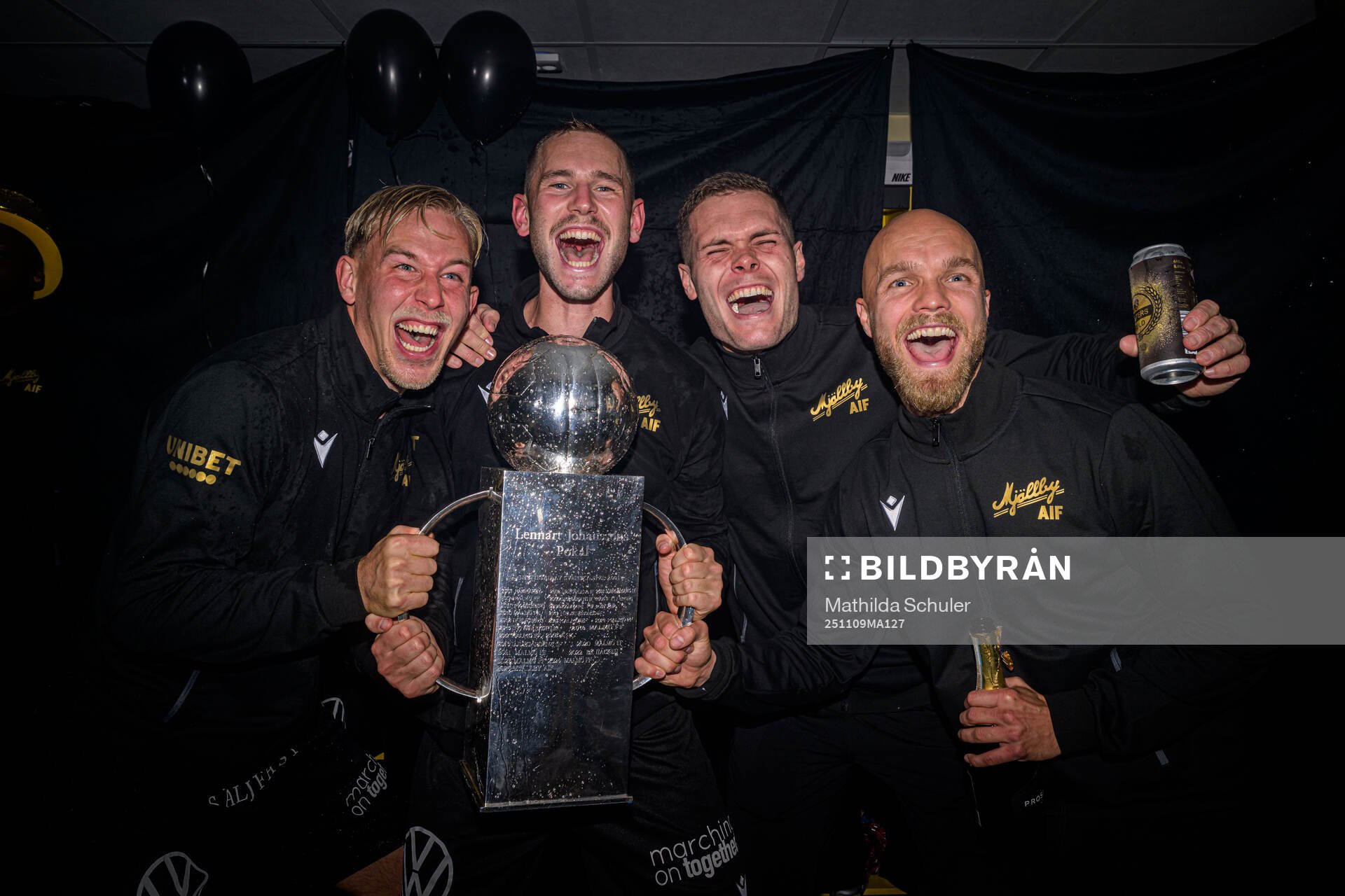 Mjällbys Herman Johansson, Adam Petersson, Jacob