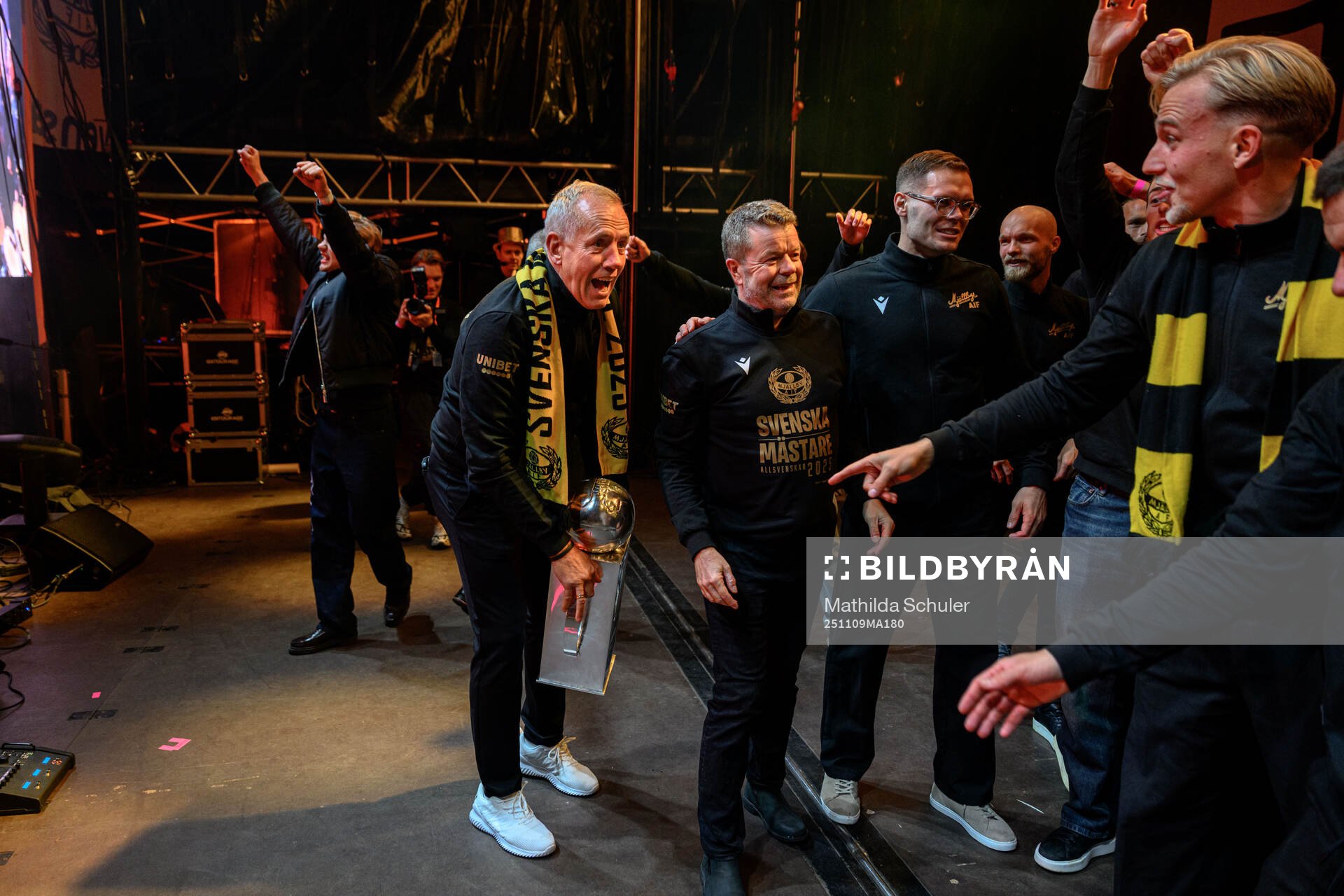 Mjällbys sportchef Hasse Larsson och tränare Anders