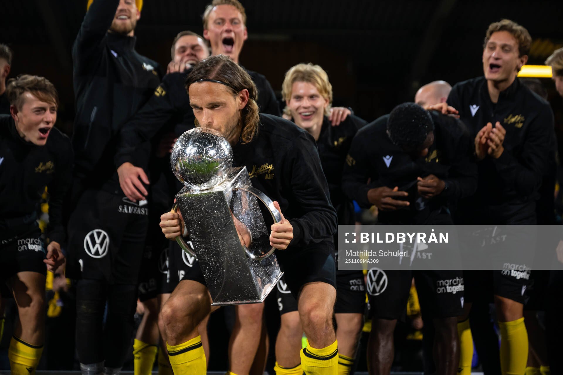 under fotbollsmatchen i Allsvenskan mellan Mjällby och