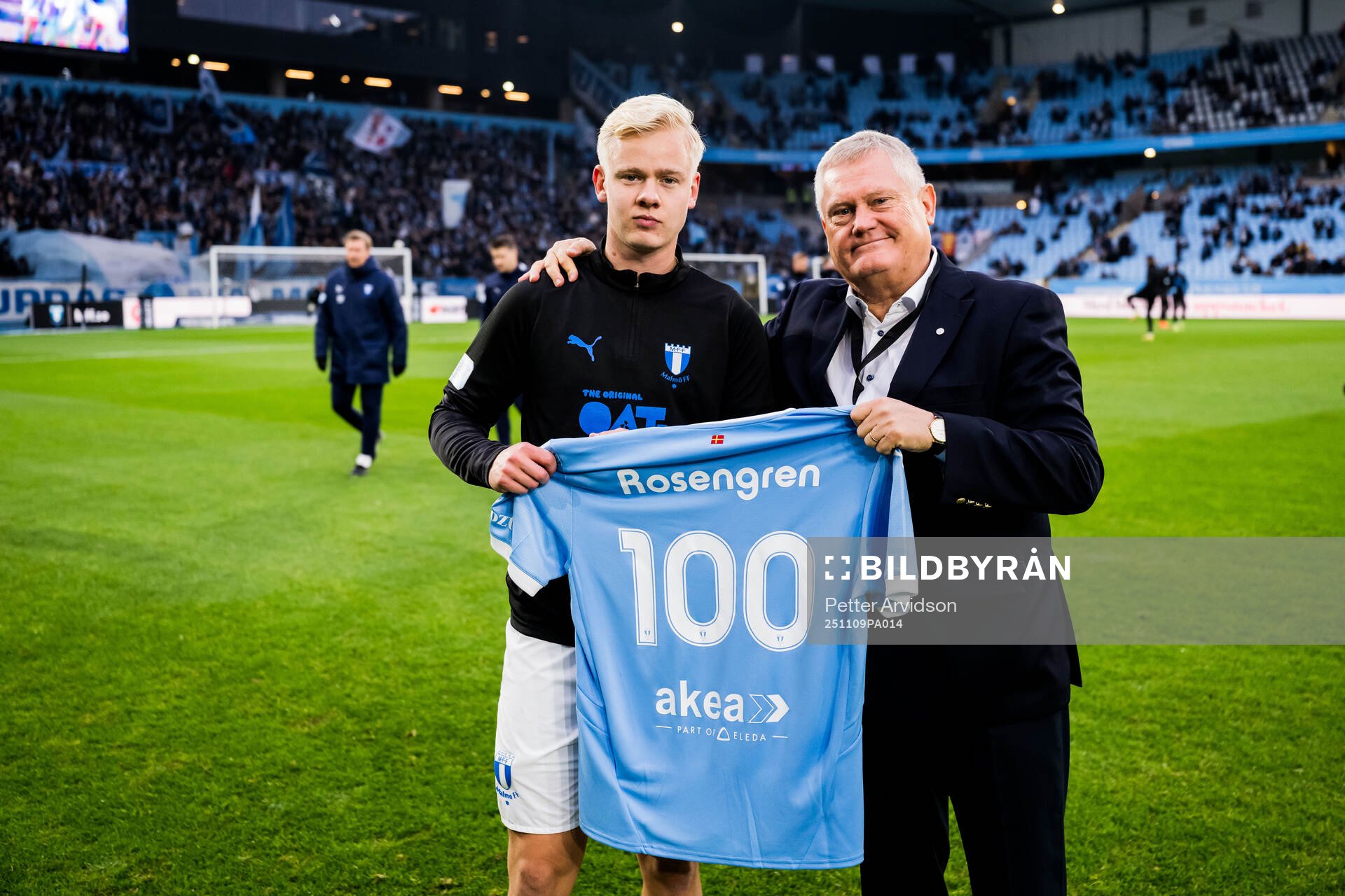 Malmö FFs Otto Rosengren uppmärksammas för 100 spelade