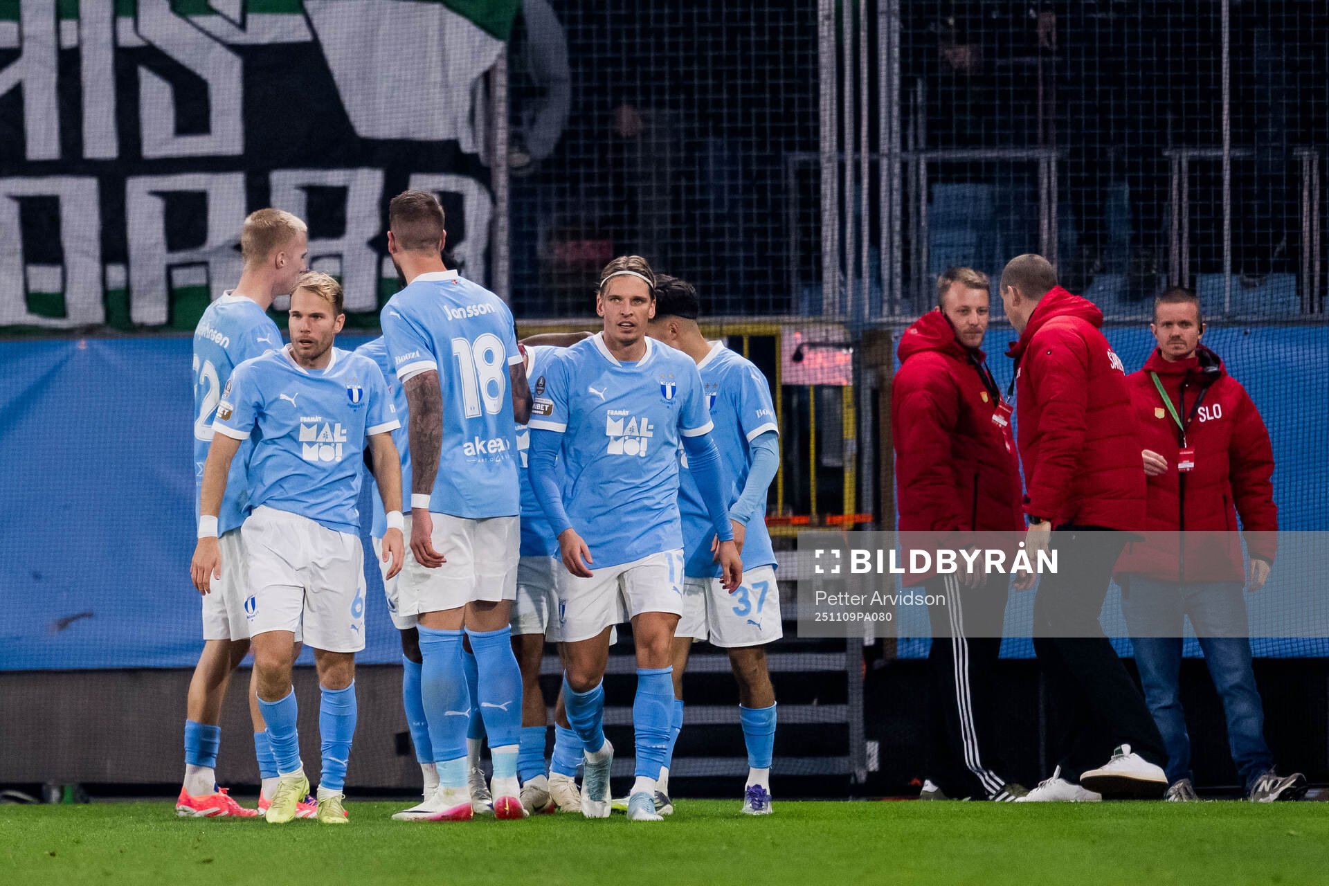 Malmö FFs spelare jublar