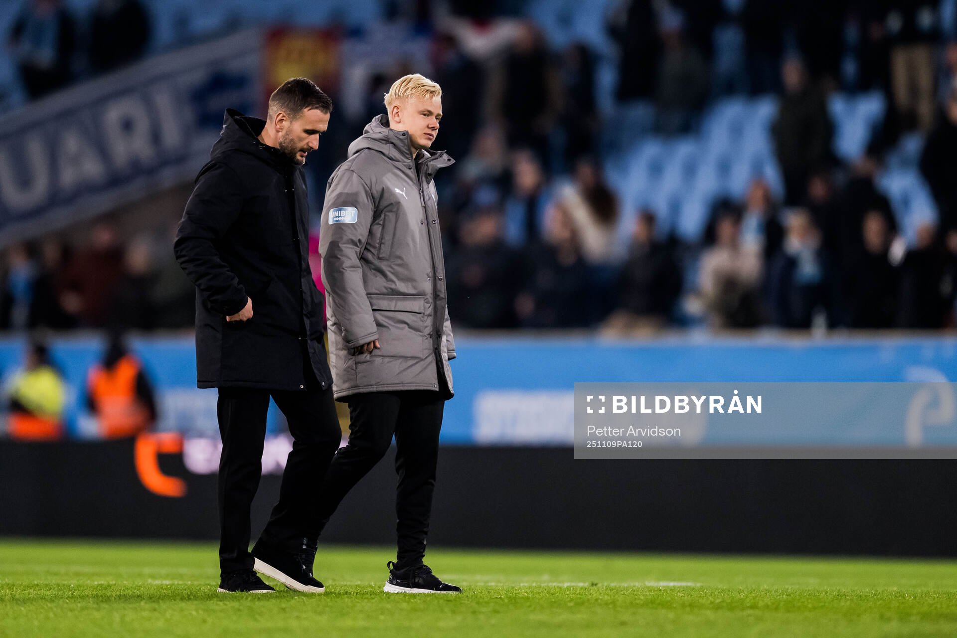 Malmö FFs huvudtränare Anes Mravac och Otto Rosengren