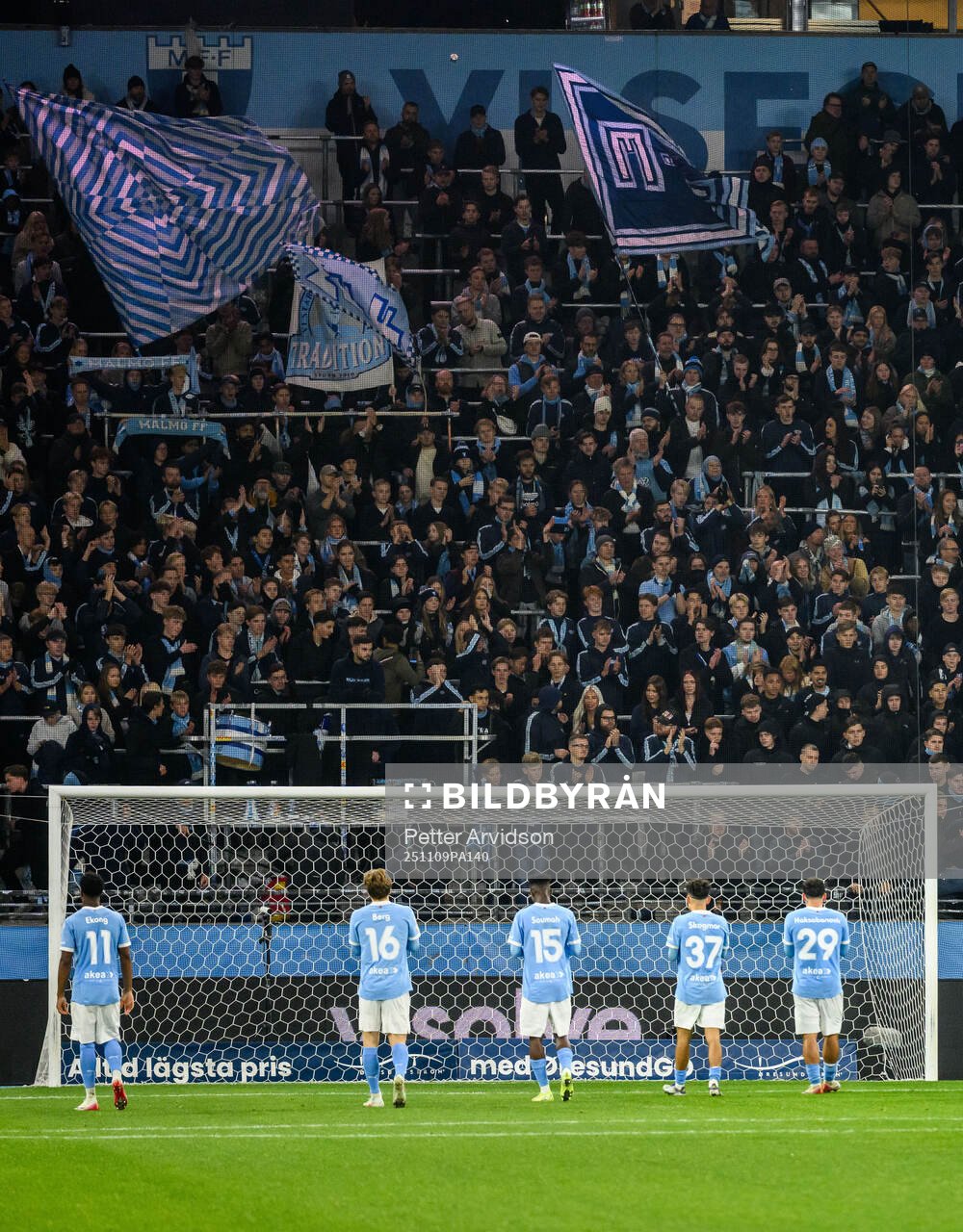 Malmö FFs supportrar och spelare