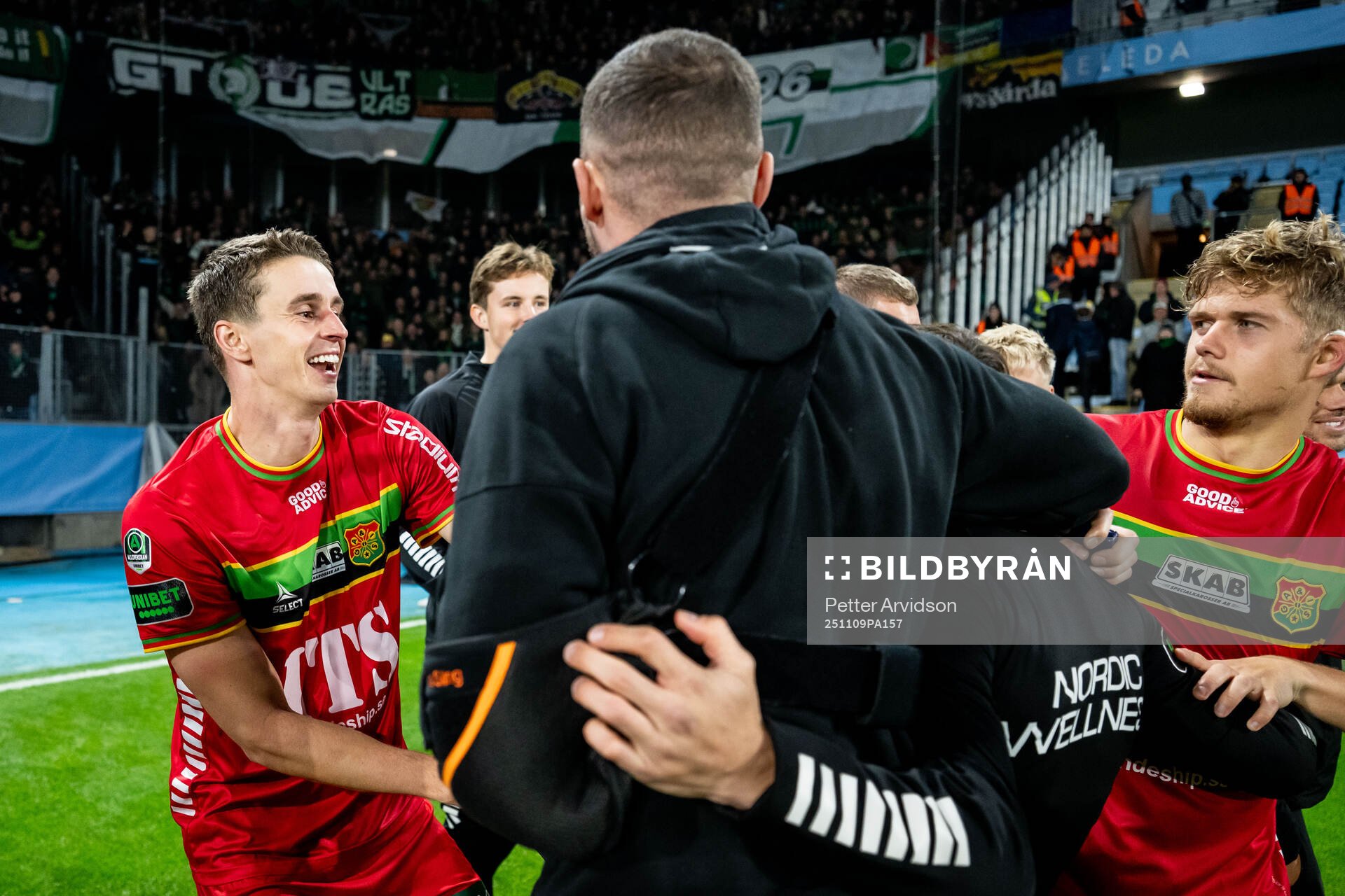 GAIS Oskar Ågren jublar