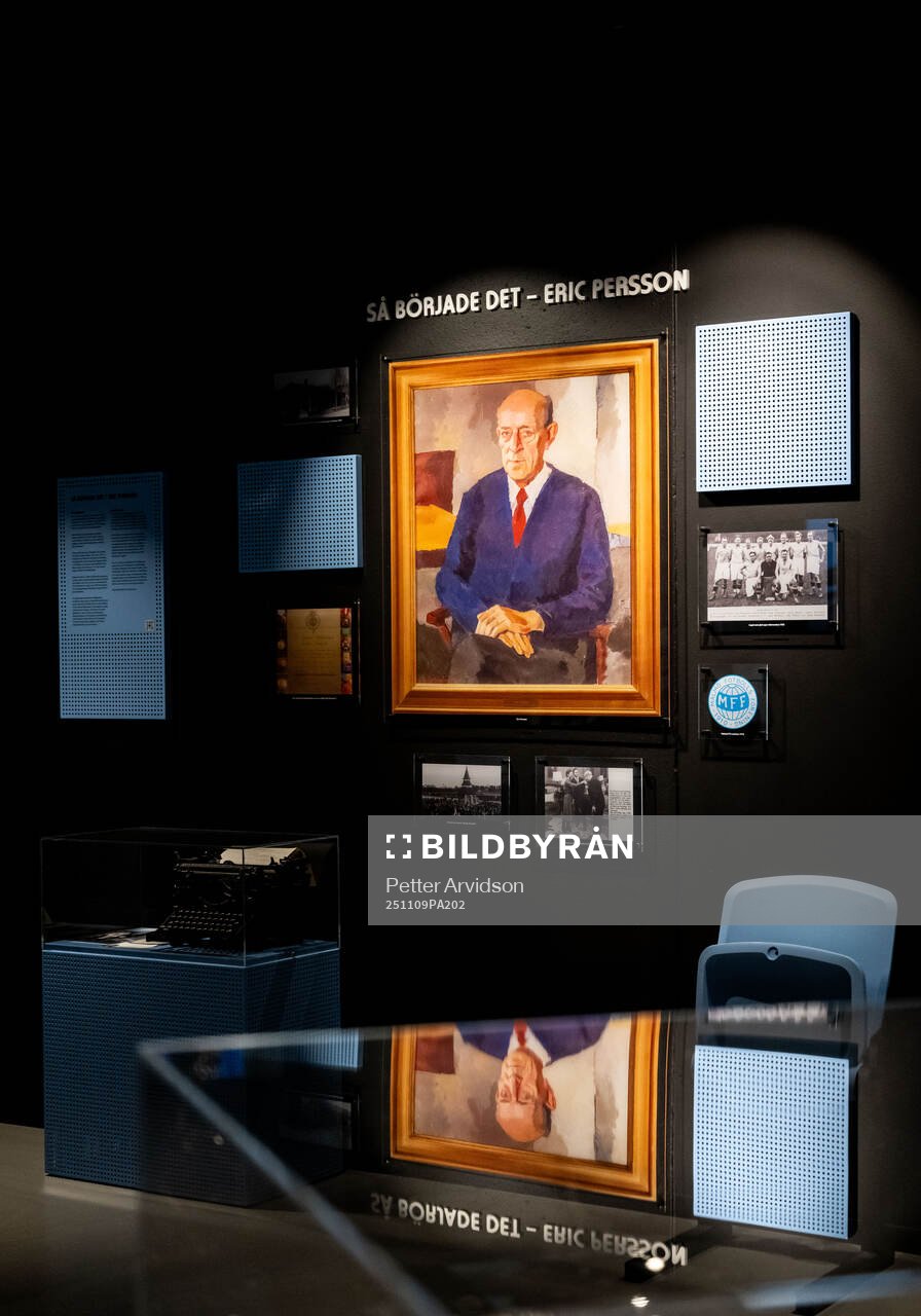 Eric Persson i MFF museum när