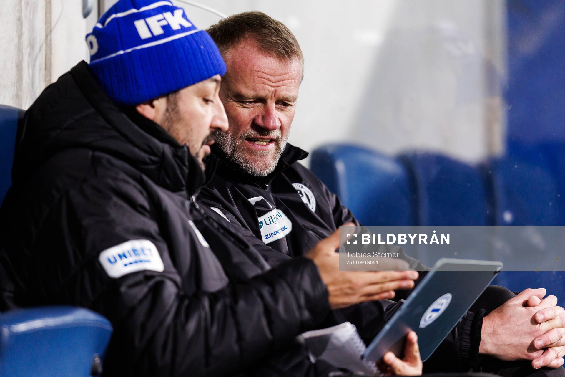 Värnamos assisterande tränare Juan Robledo och tränare