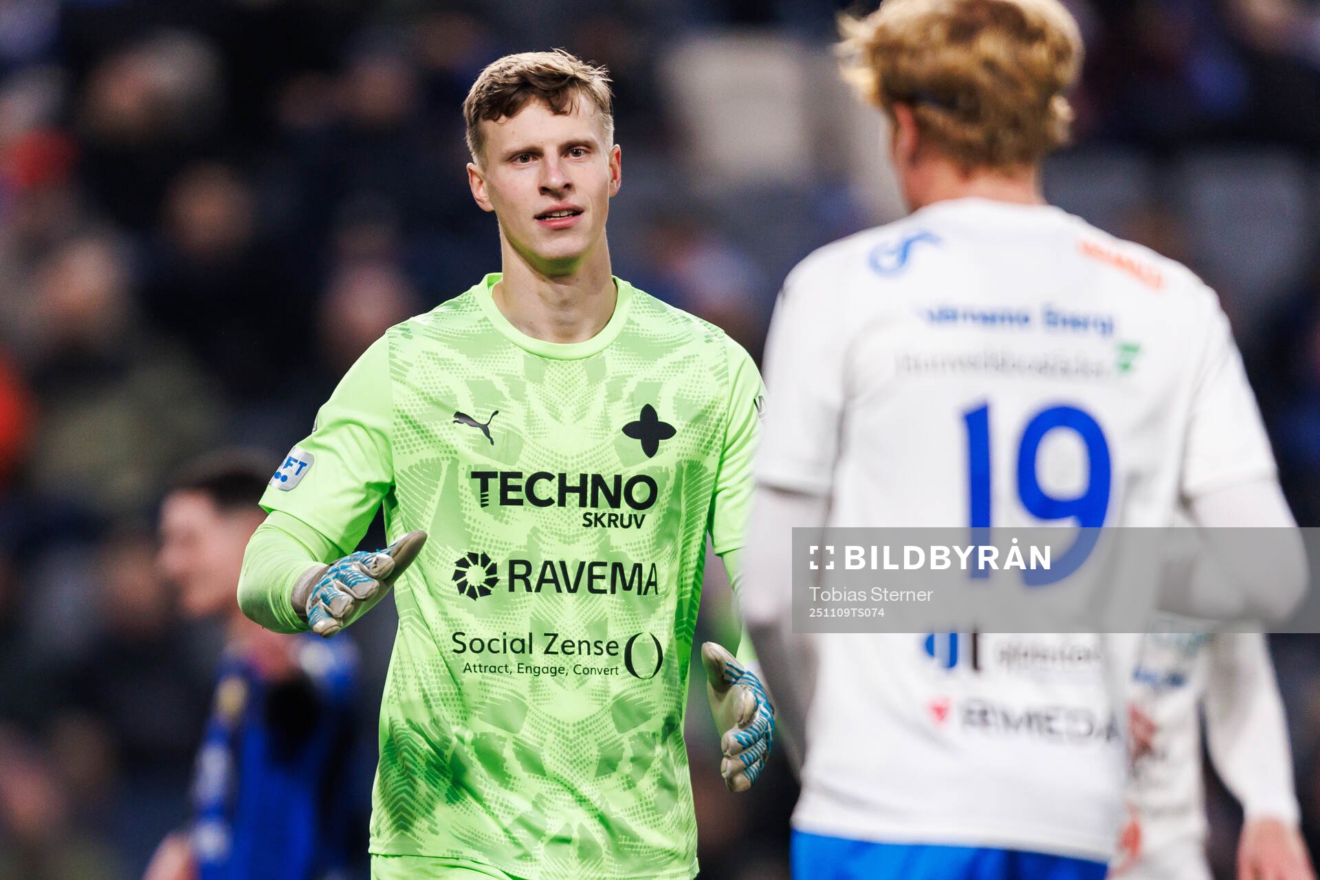 Värnamos målvakt Hugo Keto