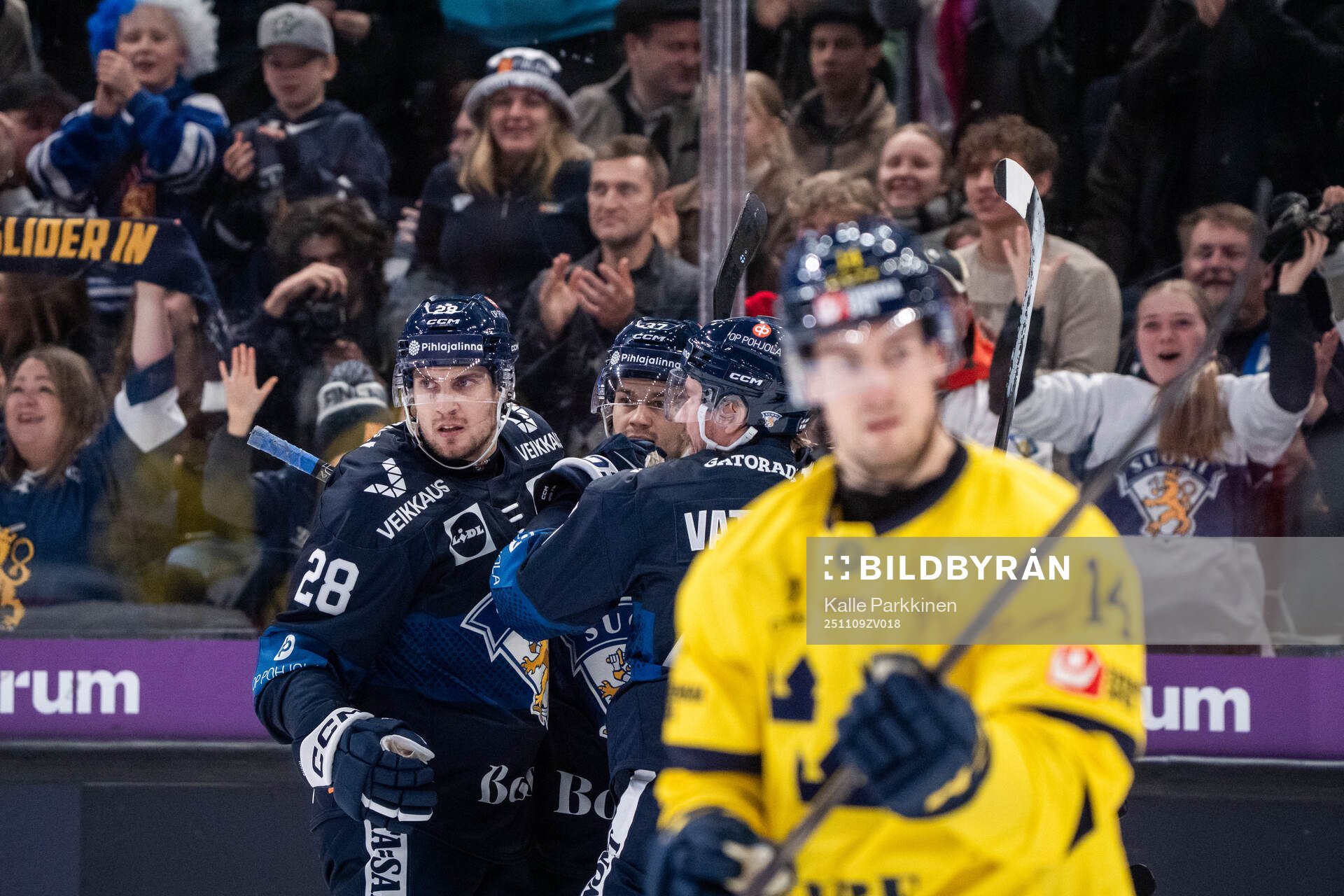 Santeri Hatakka of Finland celebrates