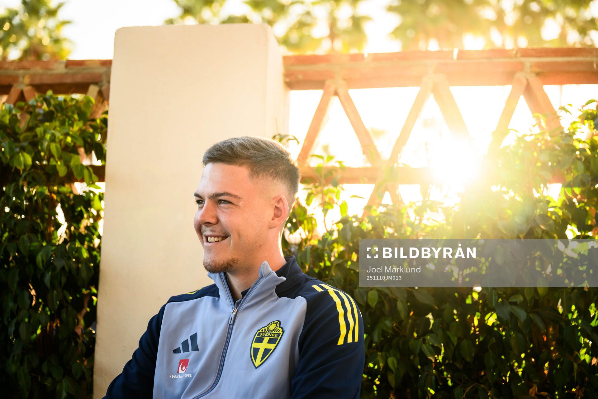 Emil Holm of the Swedish national football team