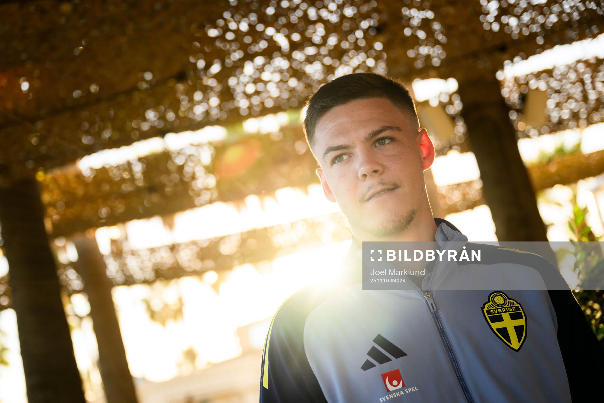 Emil Holm of the Swedish national football team