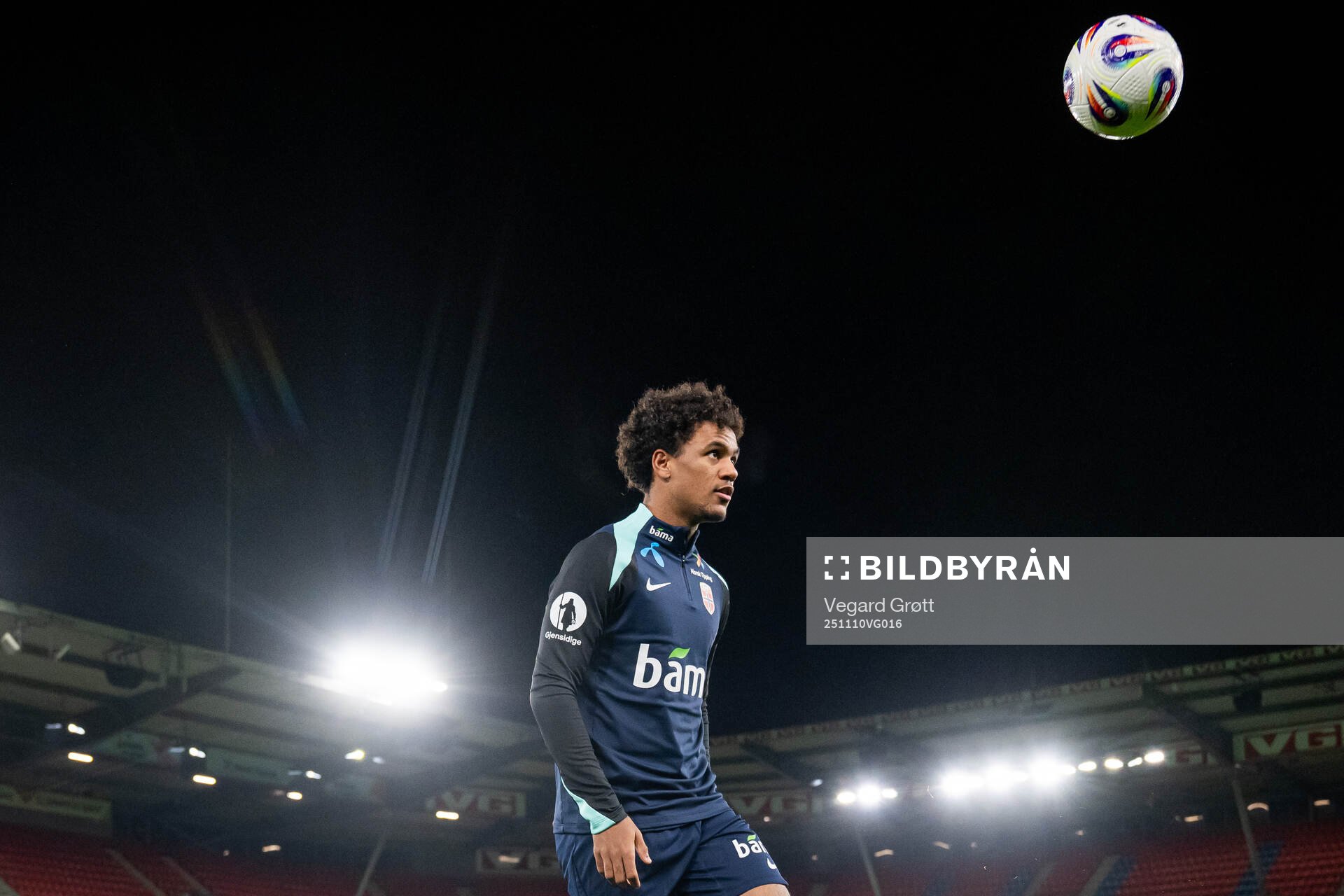 Oscar Bobb of the Norwegian national football team