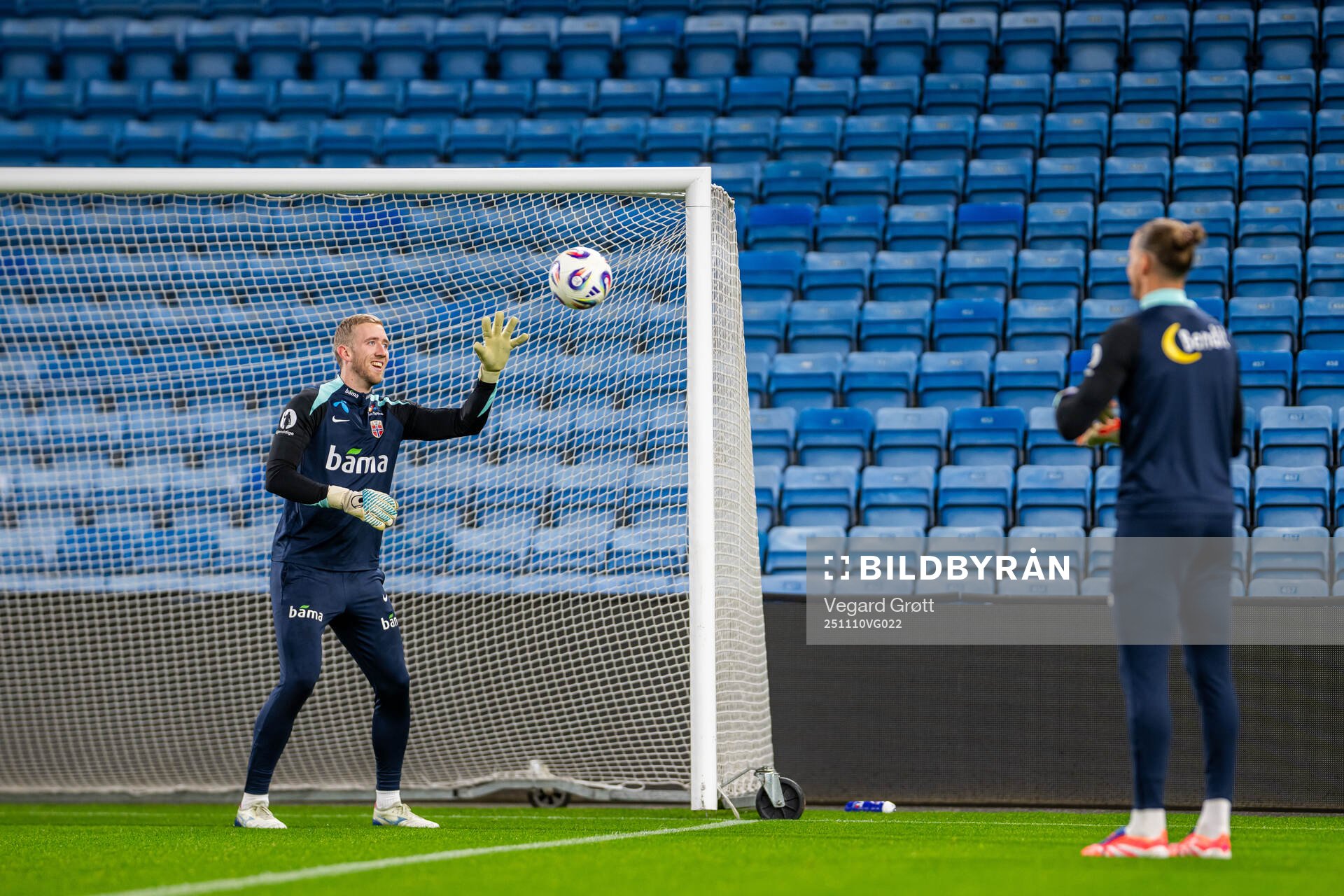 Goalkeeper Egil Selvik of the Norwegian national football