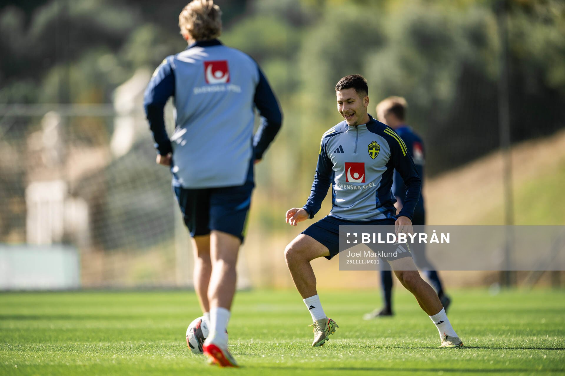Roony Bardghji of the Swedish national football team