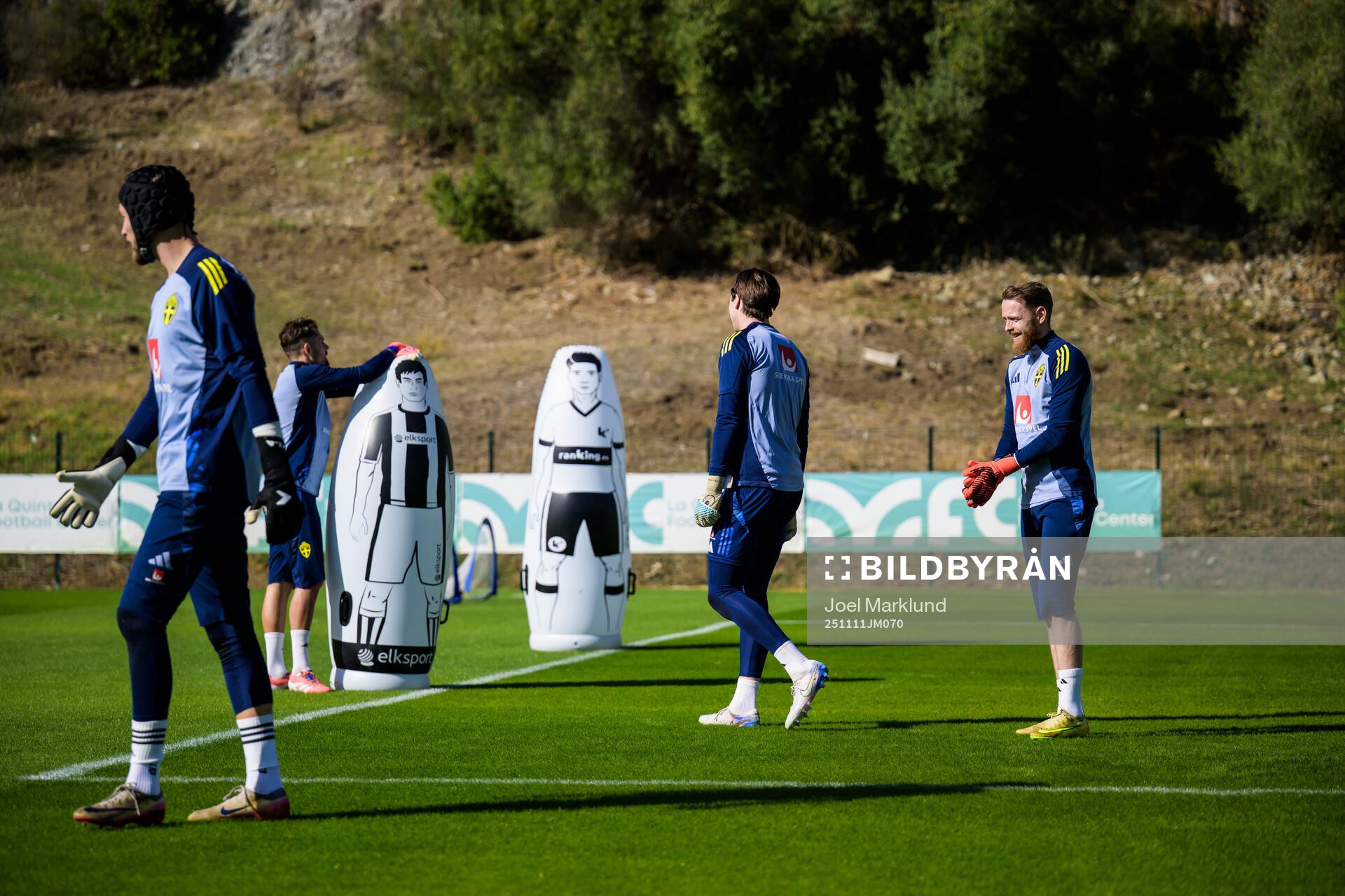 Goalkeepers Noel Törnqvist, Kristoffer Nordfeldt, Jacob