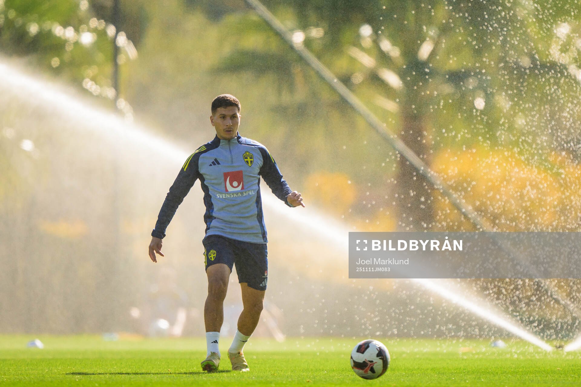 Roony Bardghji of the Swedish national football team