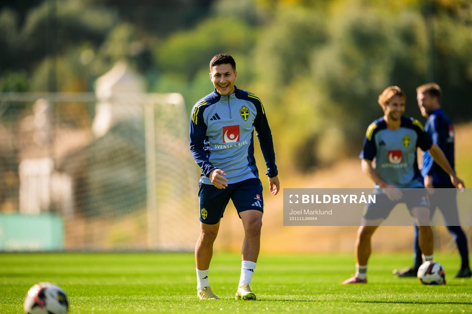 Roony Bardghji of the Swedish national football team